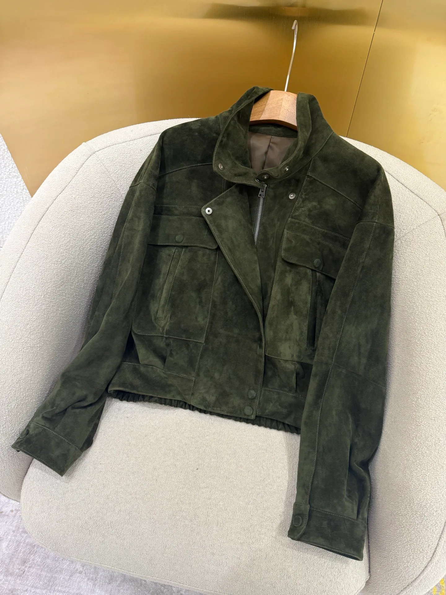 Кожаные Куртки И Дублёнки Женские Saint Laurent 11428939