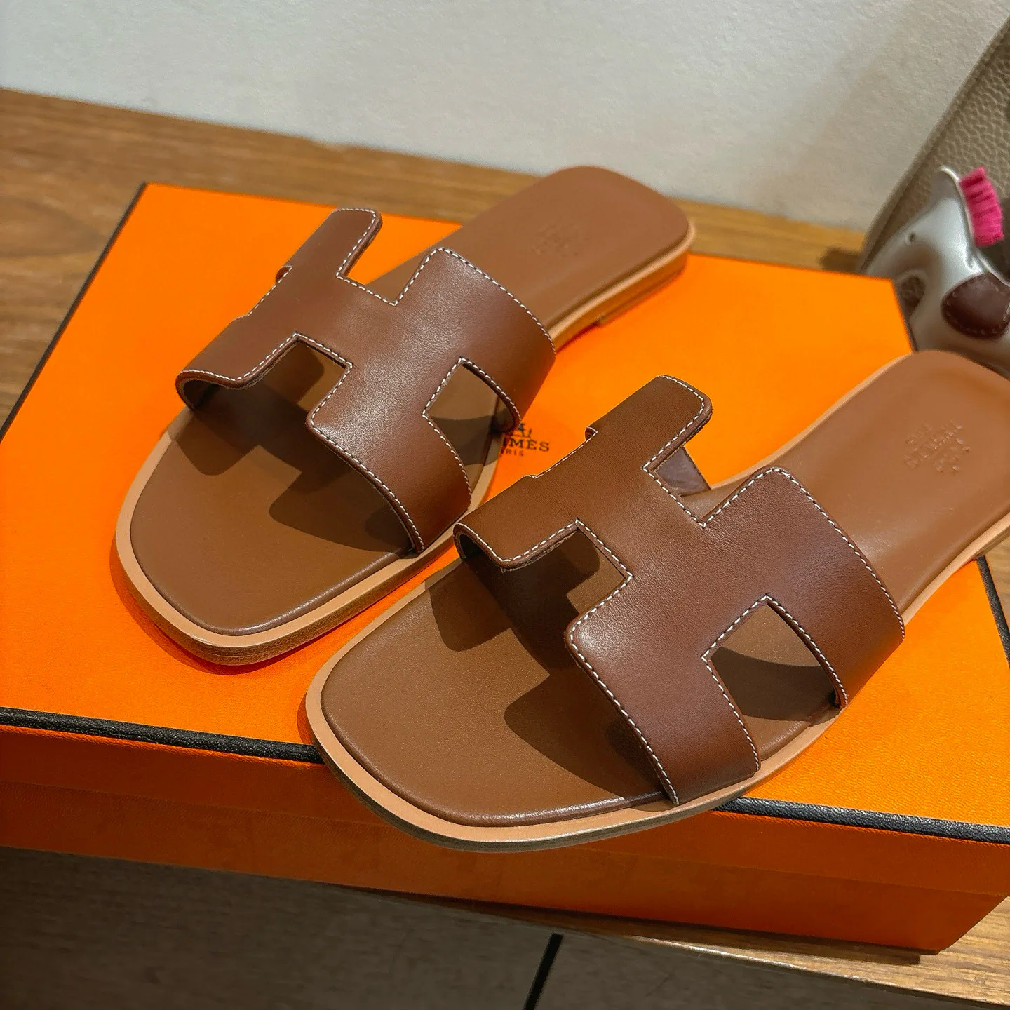 Шлепанцы Женские Hermes 396971