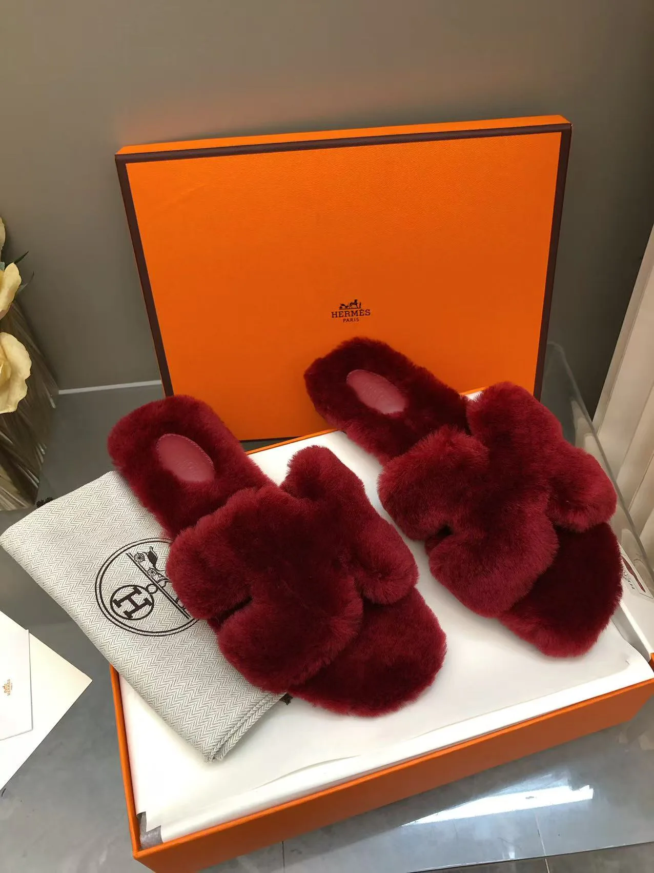 Тапочки Женские Hermes 17977366