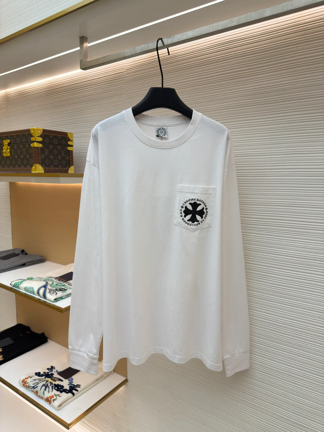 Лонгсливы Мужские Chrome Hearts 11182703