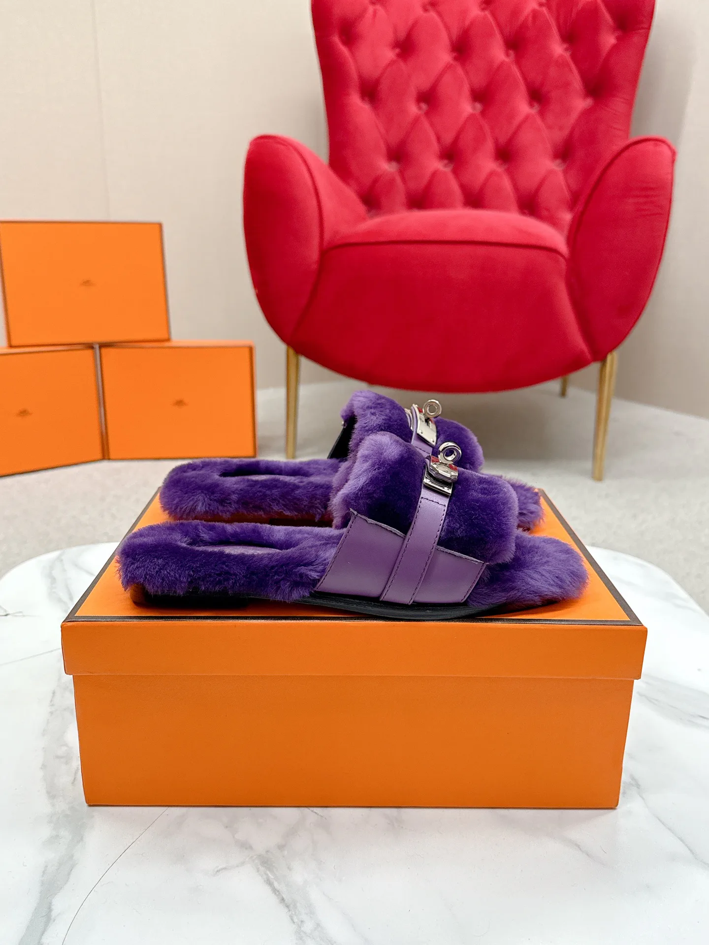 Тапочки Женские Hermes 18235655