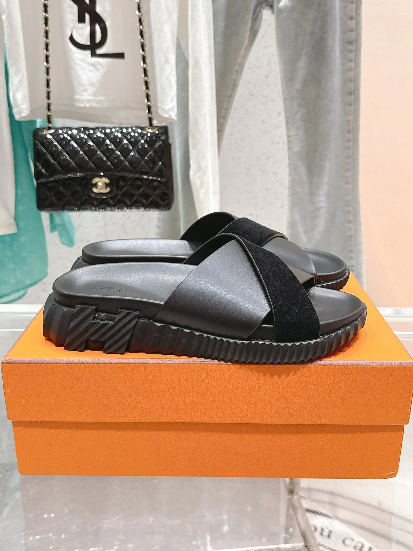 Шлепанцы Мужские Hermes 19743