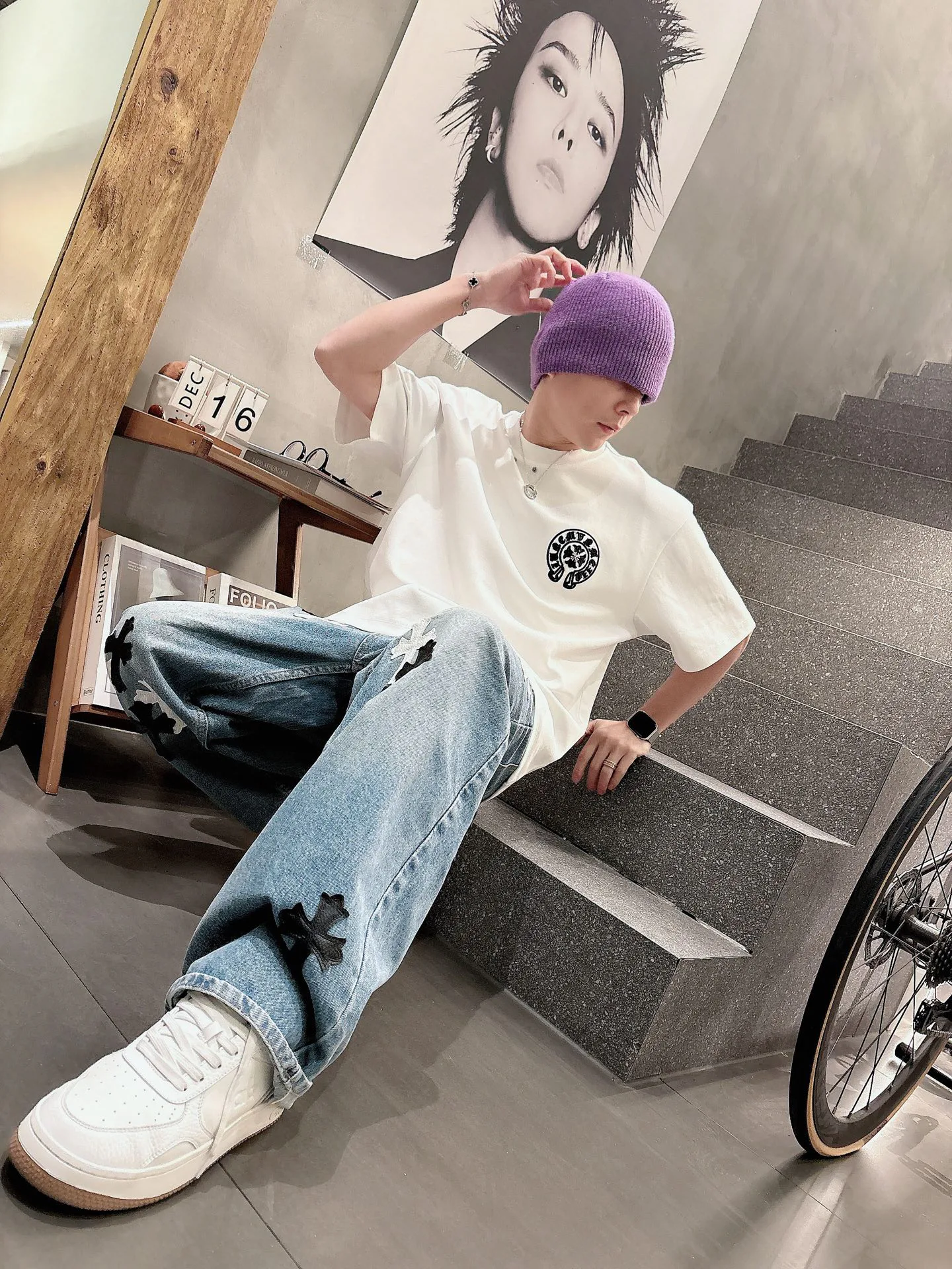 Джинсы Мужские Chrome Hearts 787609