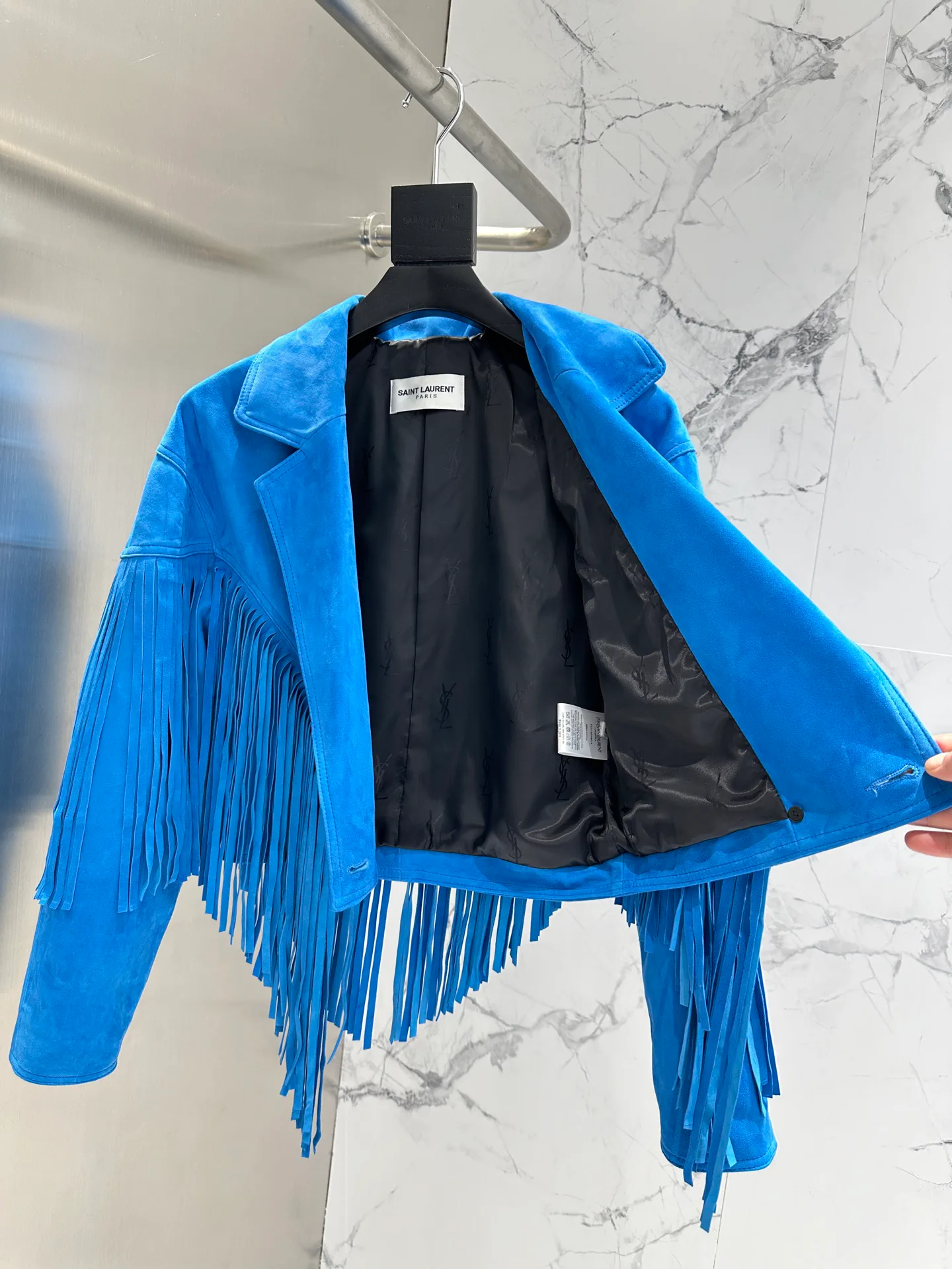 Кожаные Куртки И Дублёнки Женские Saint Laurent 12956995
