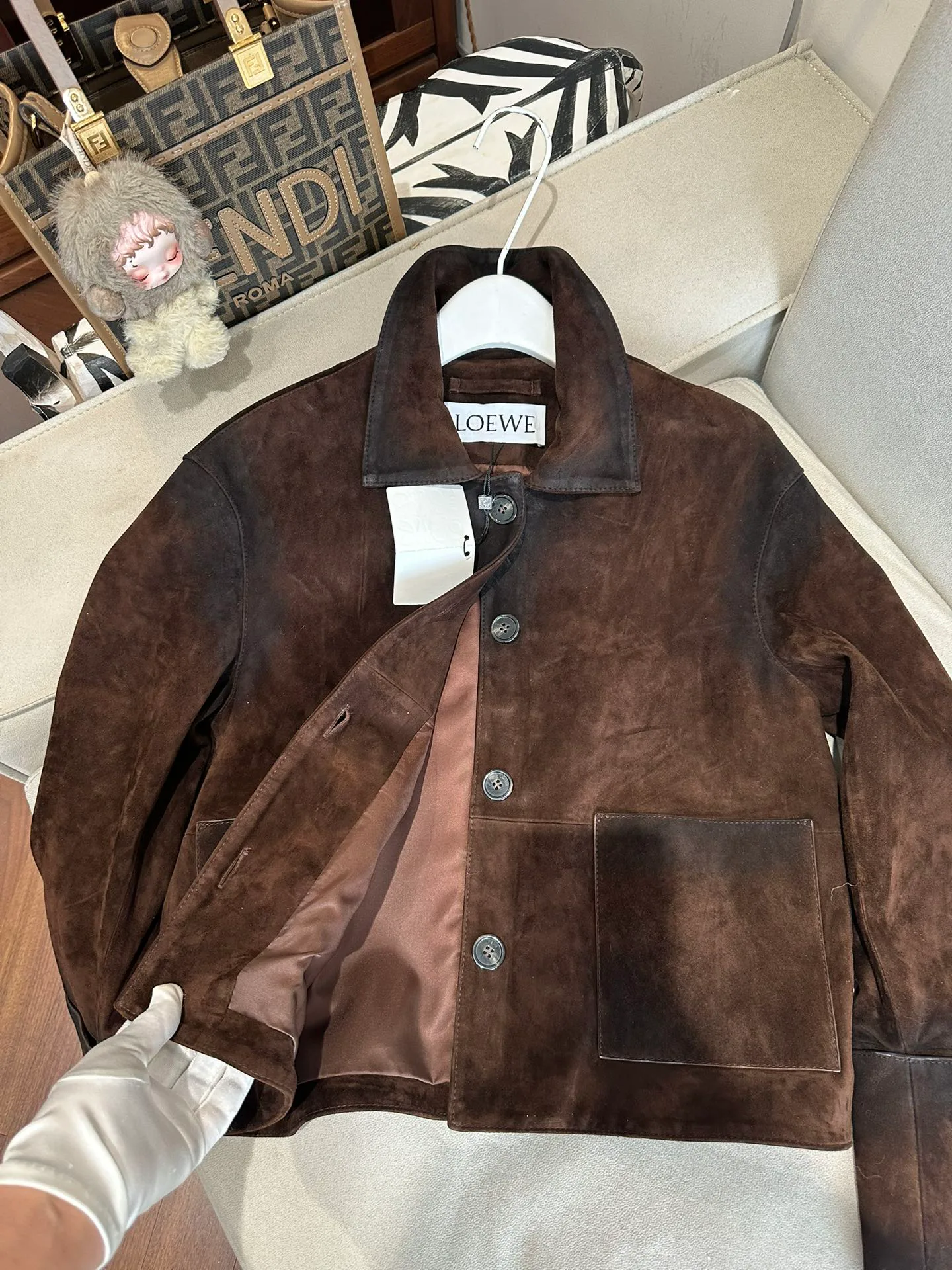 Кожаные Куртки И Дублёнки Женские Loewe 11283431