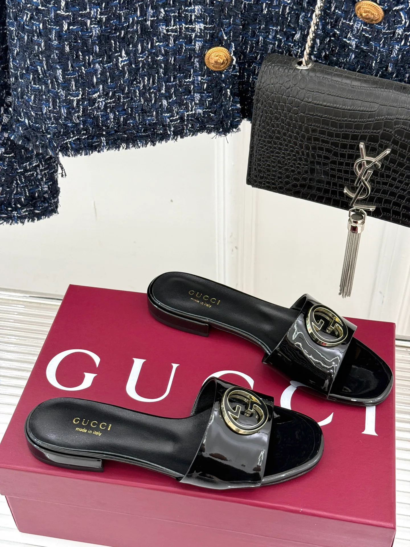 Шлепанцы Женские Gucci 21961