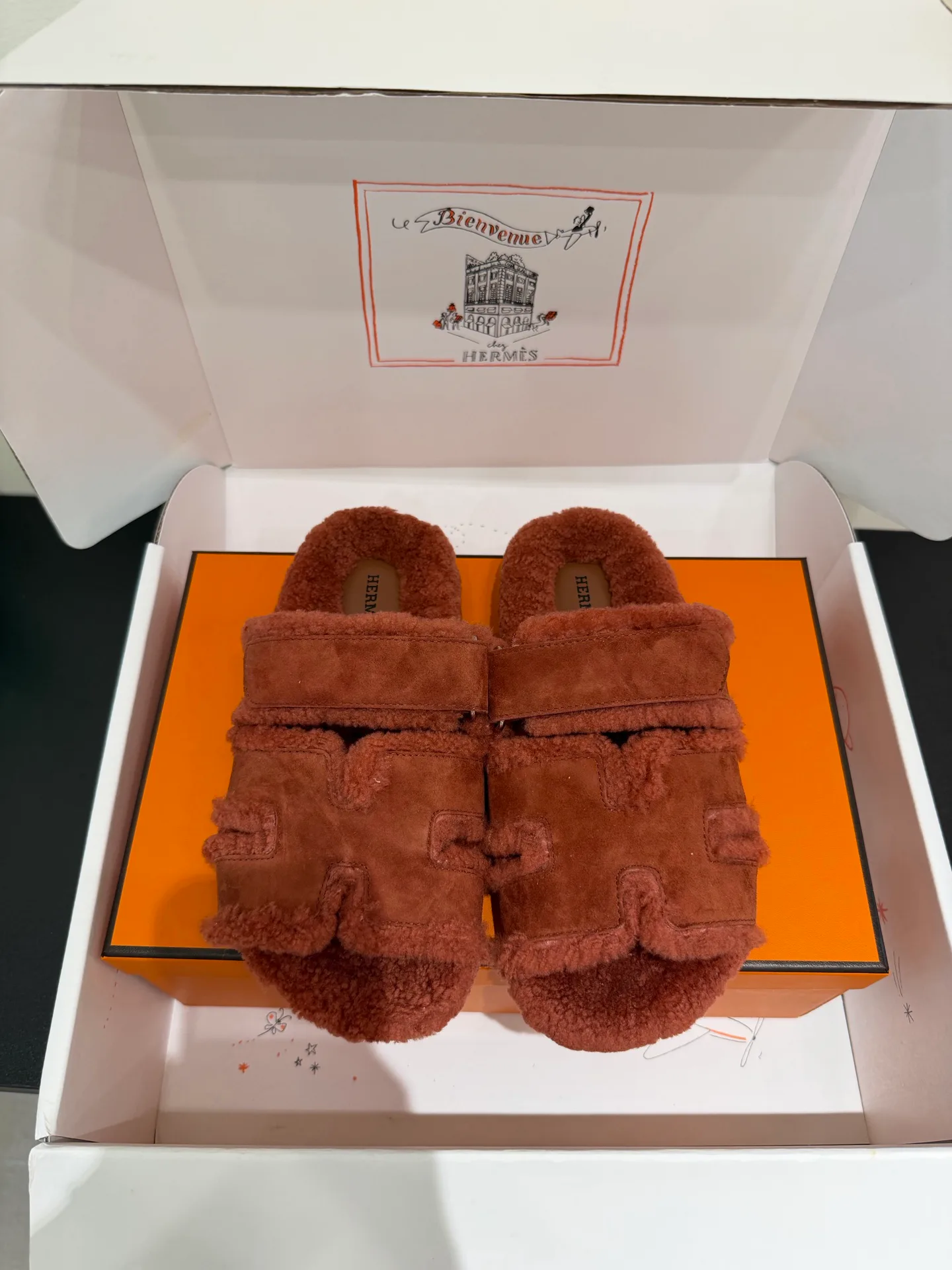 Тапочки Женские Hermes 17956512
