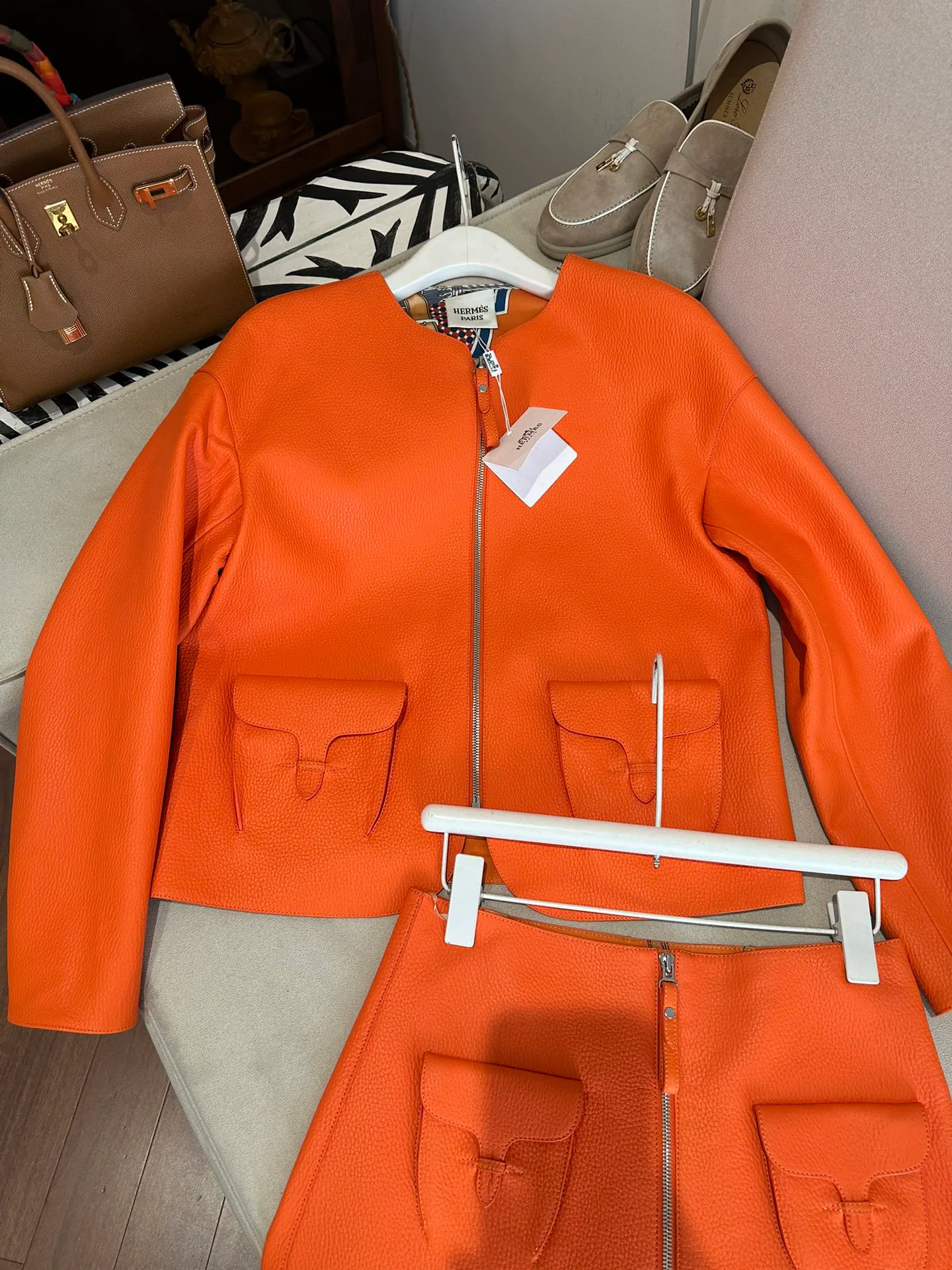 Кожаные Куртки И Дублёнки Женские Hermes 11460694