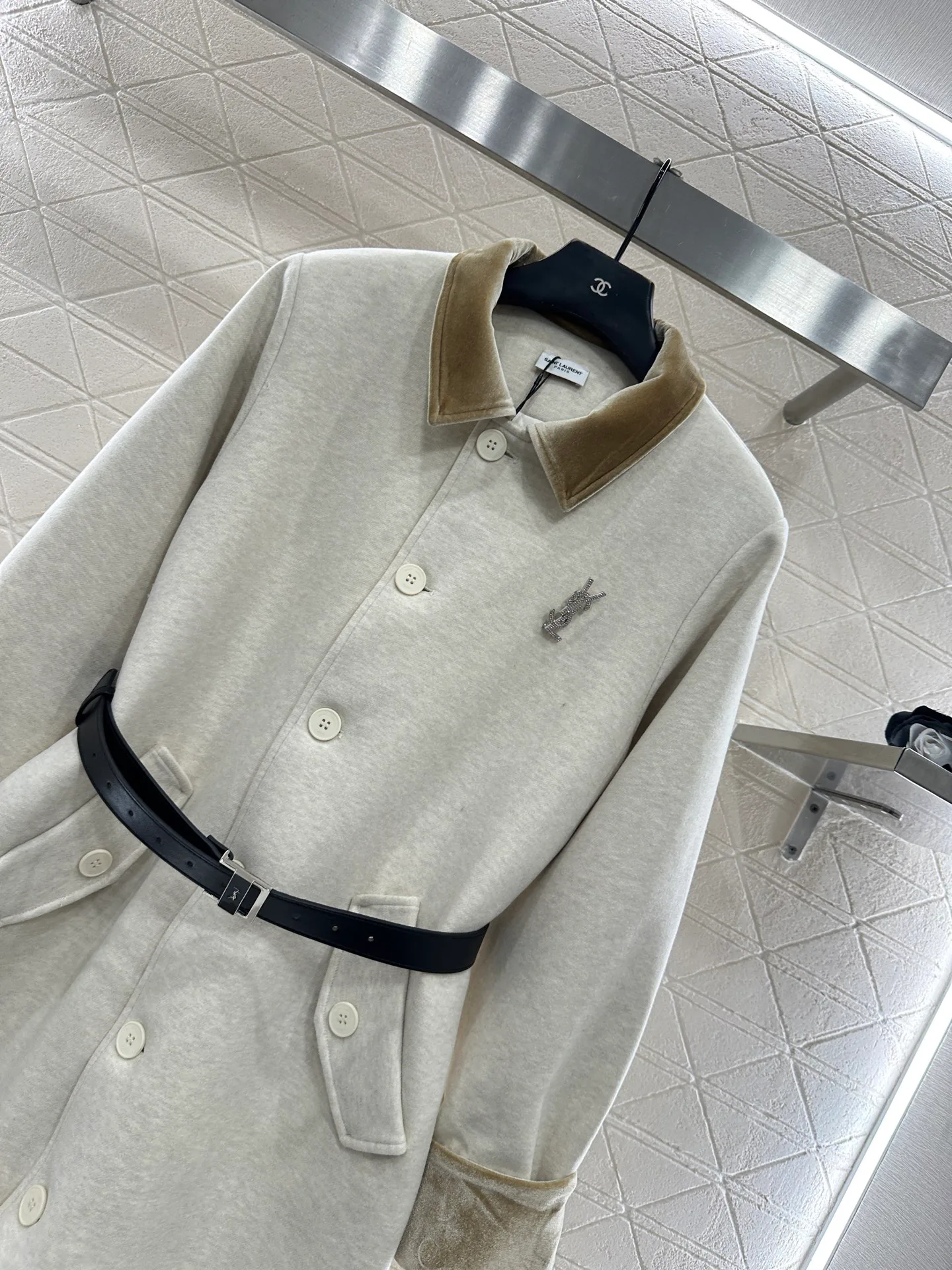 Пальто Женские Saint Laurent 4424732