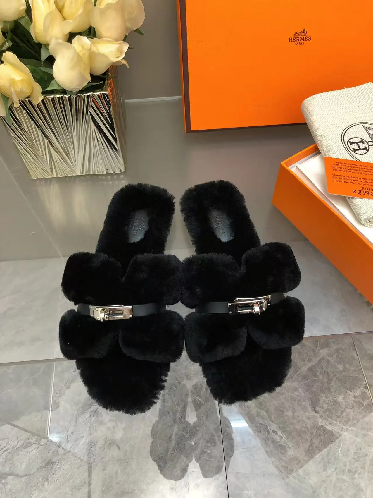 Тапочки Женские Hermes 19207995