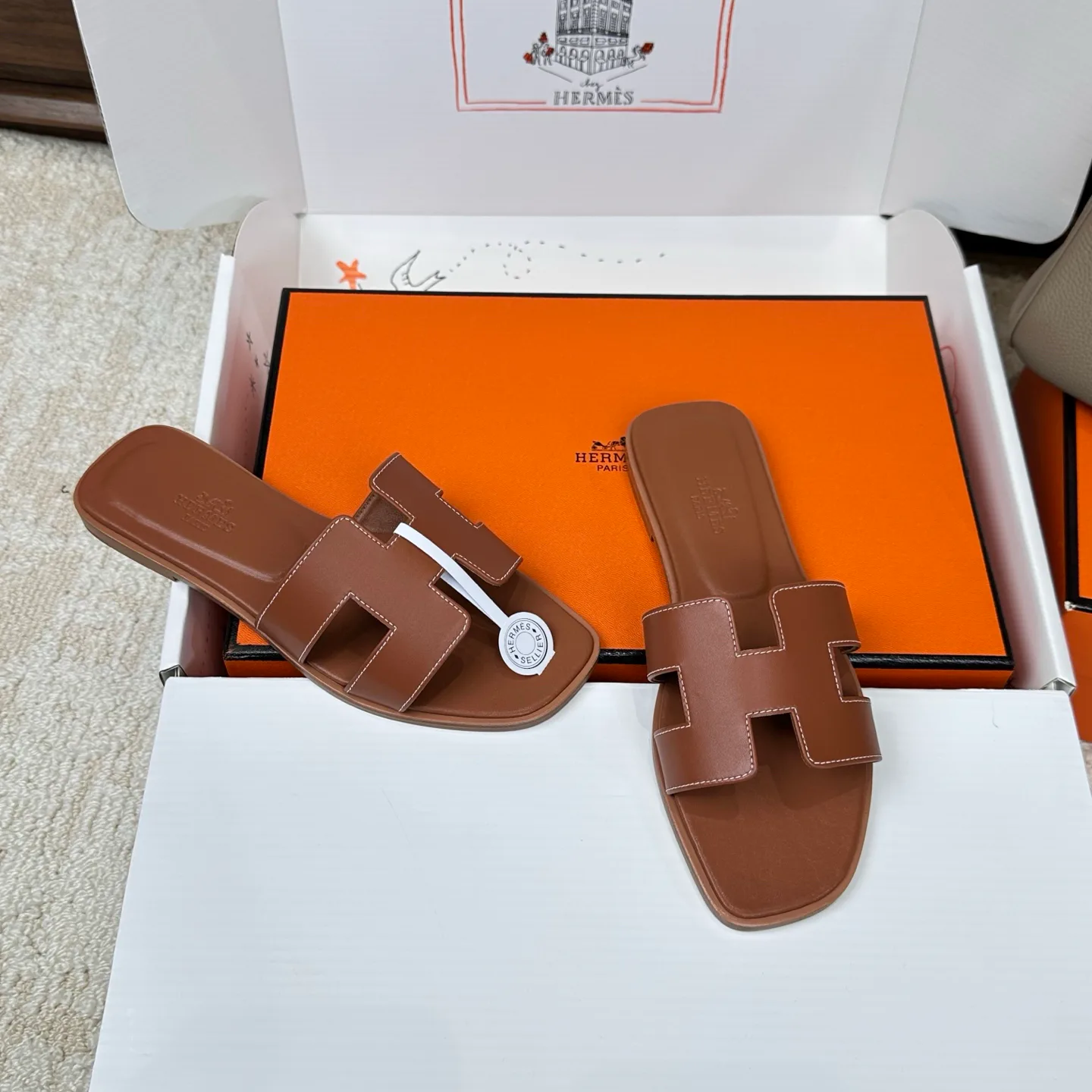 Шлепанцы Женские Hermes 3043276