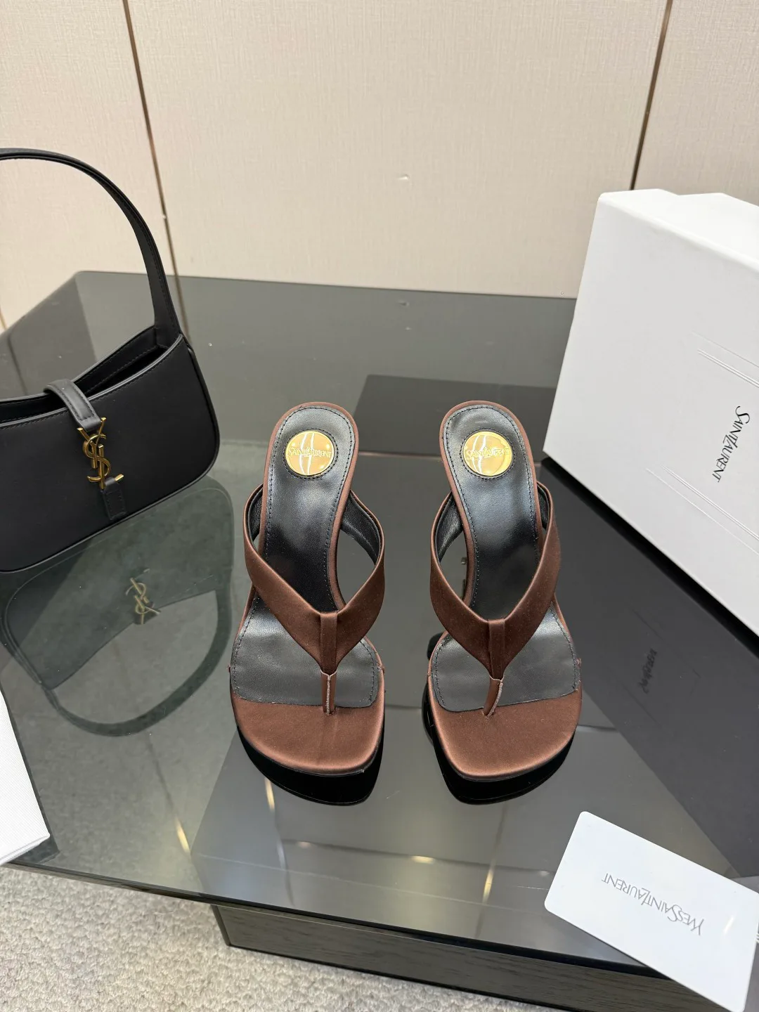 Босоножки Женские Saint Laurent 9632692