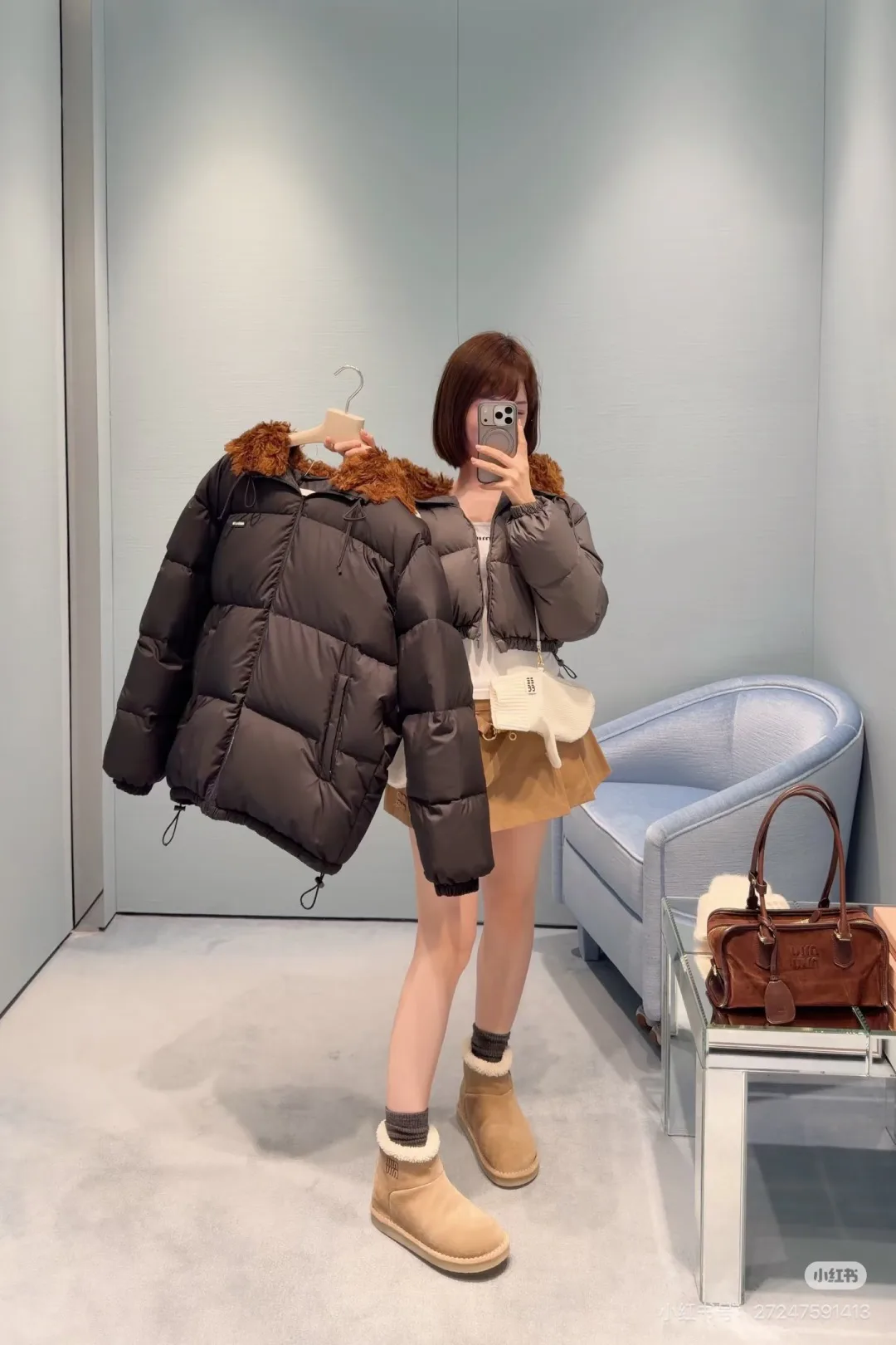 Куртки И Пуховики Женские Miu Miu 19468699