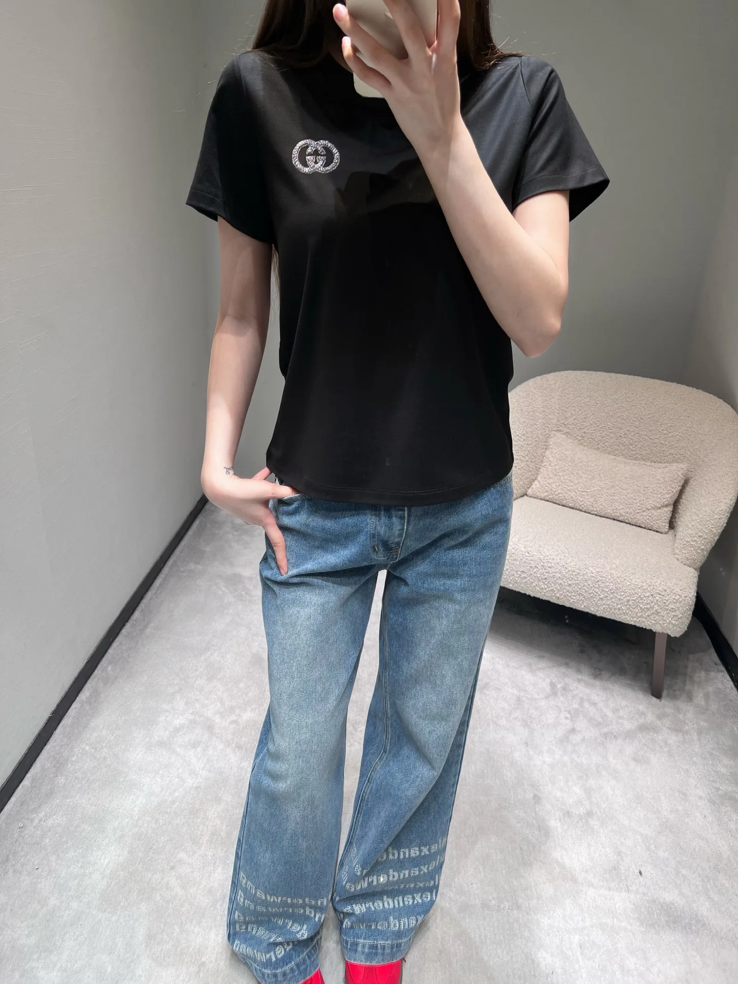 Футболки Женские Gucci 4906539