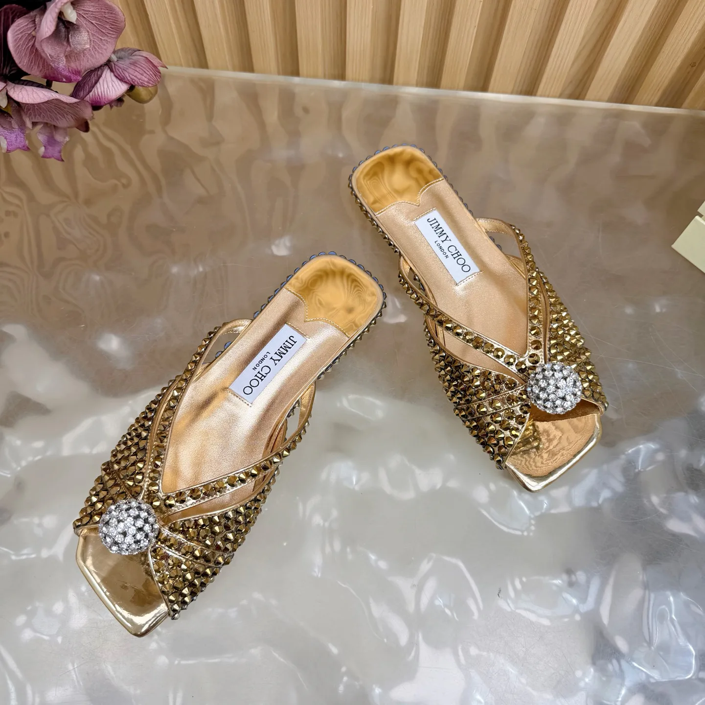 Шлепанцы Женские Jimmy Choo 629225