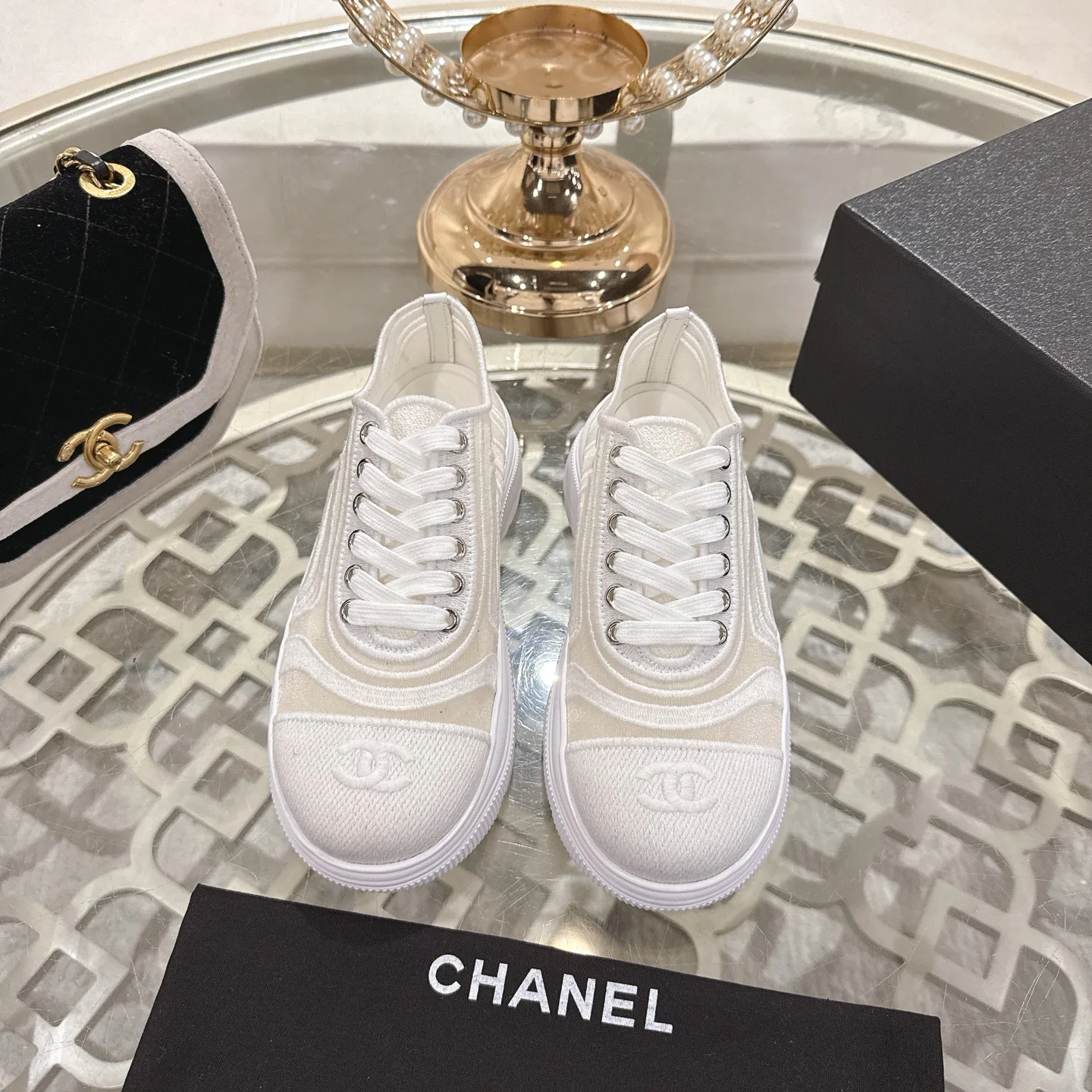 Кроссовки Женские Chanel 1529093