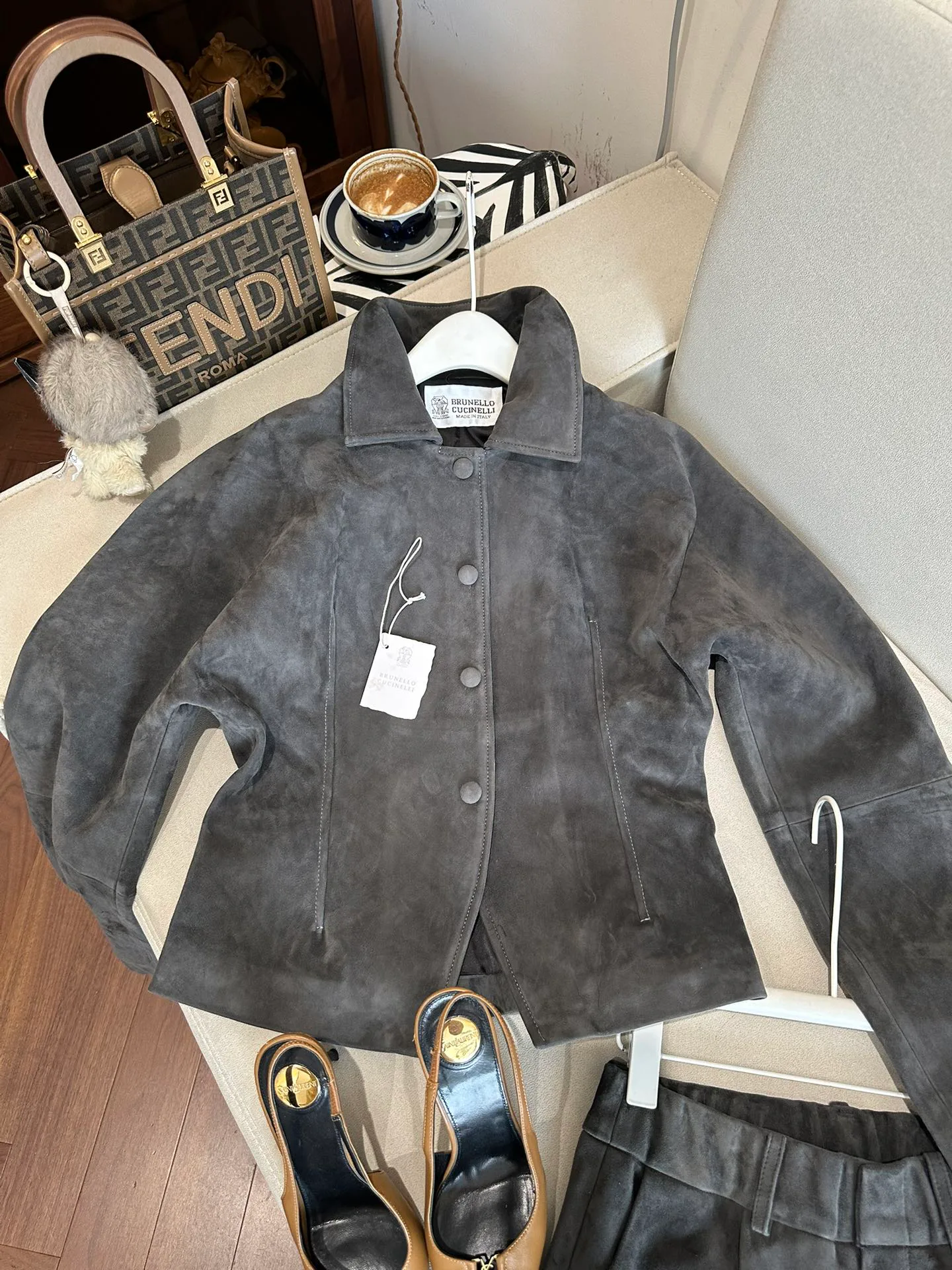 Кожаные Куртки И Дублёнки Женские Brunello Cucinelli 5279917