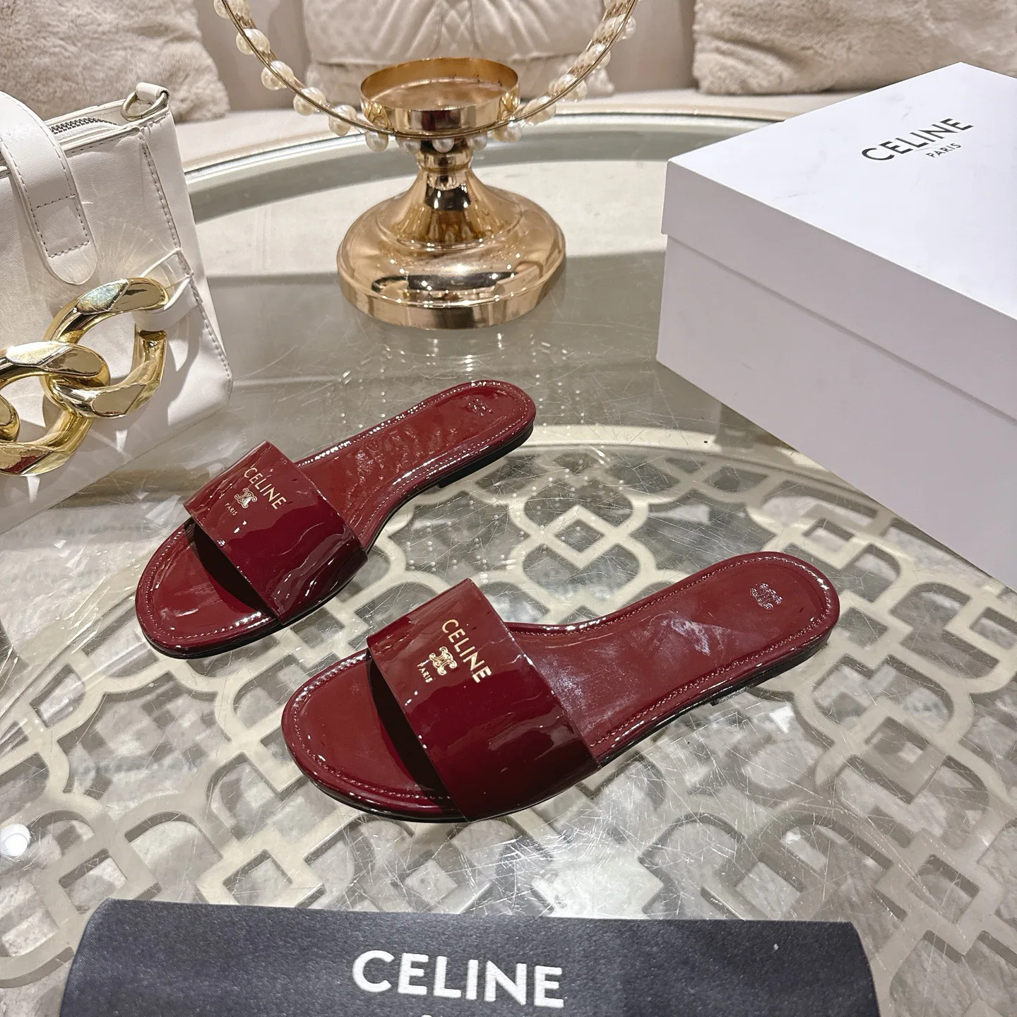 Шлепанцы Женские Celine 2375702