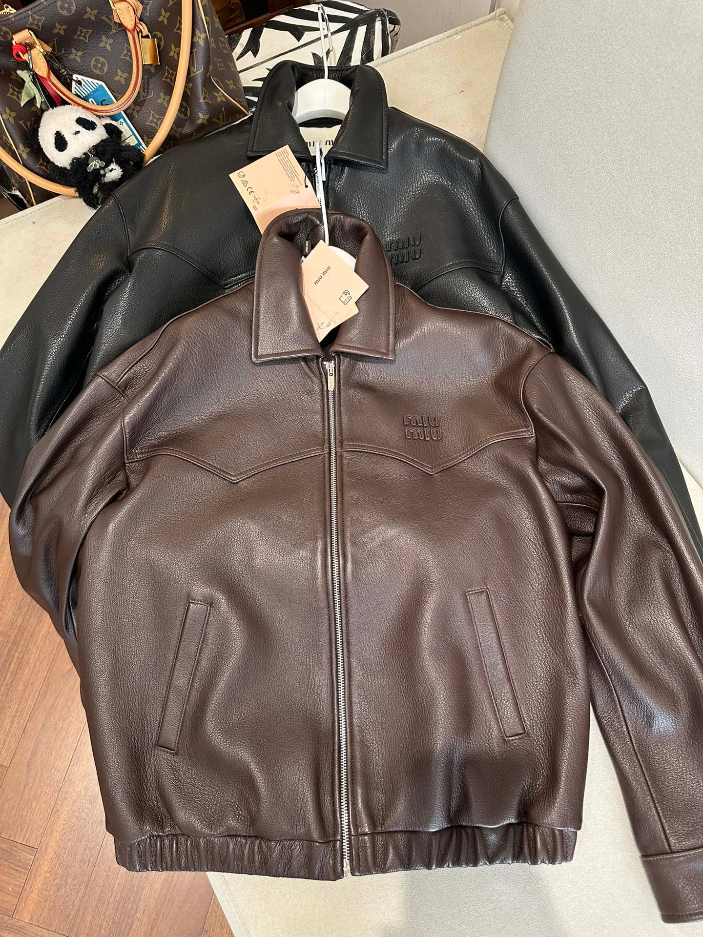 Кожаные Куртки И Дублёнки Женские Miu Miu 11625024