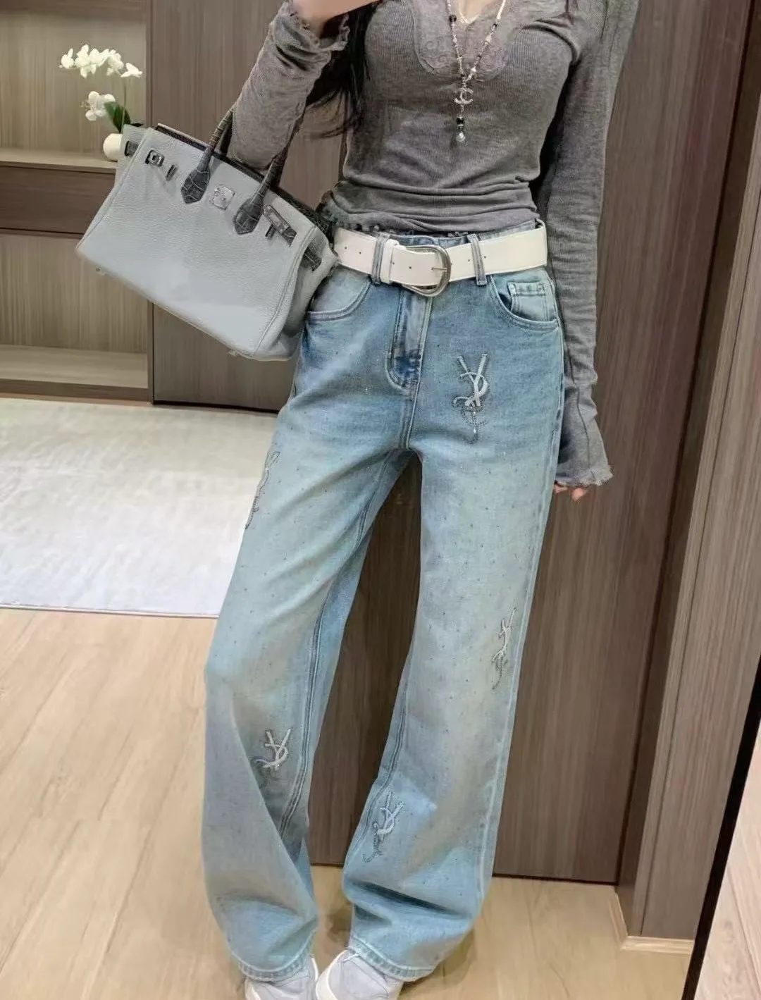 Джинсы Женские Saint Laurent 6733961