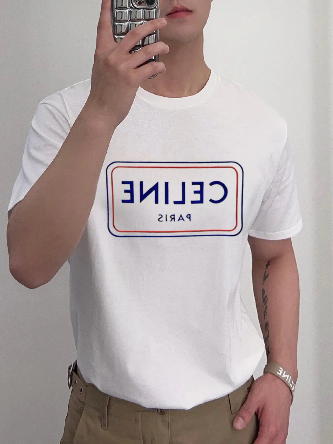 Футболки Мужские Celine 9226510