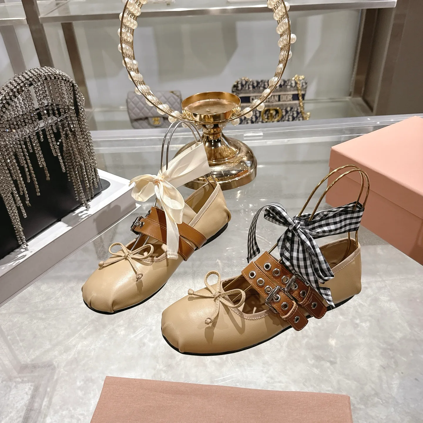 Балетки Женские Miu Miu 11893485
