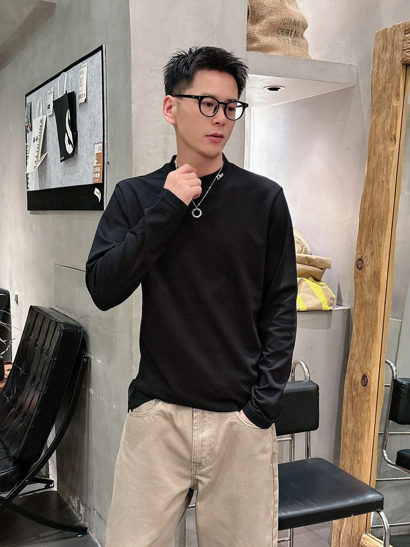 Лонгсливы Мужские Christian Dior 4711423