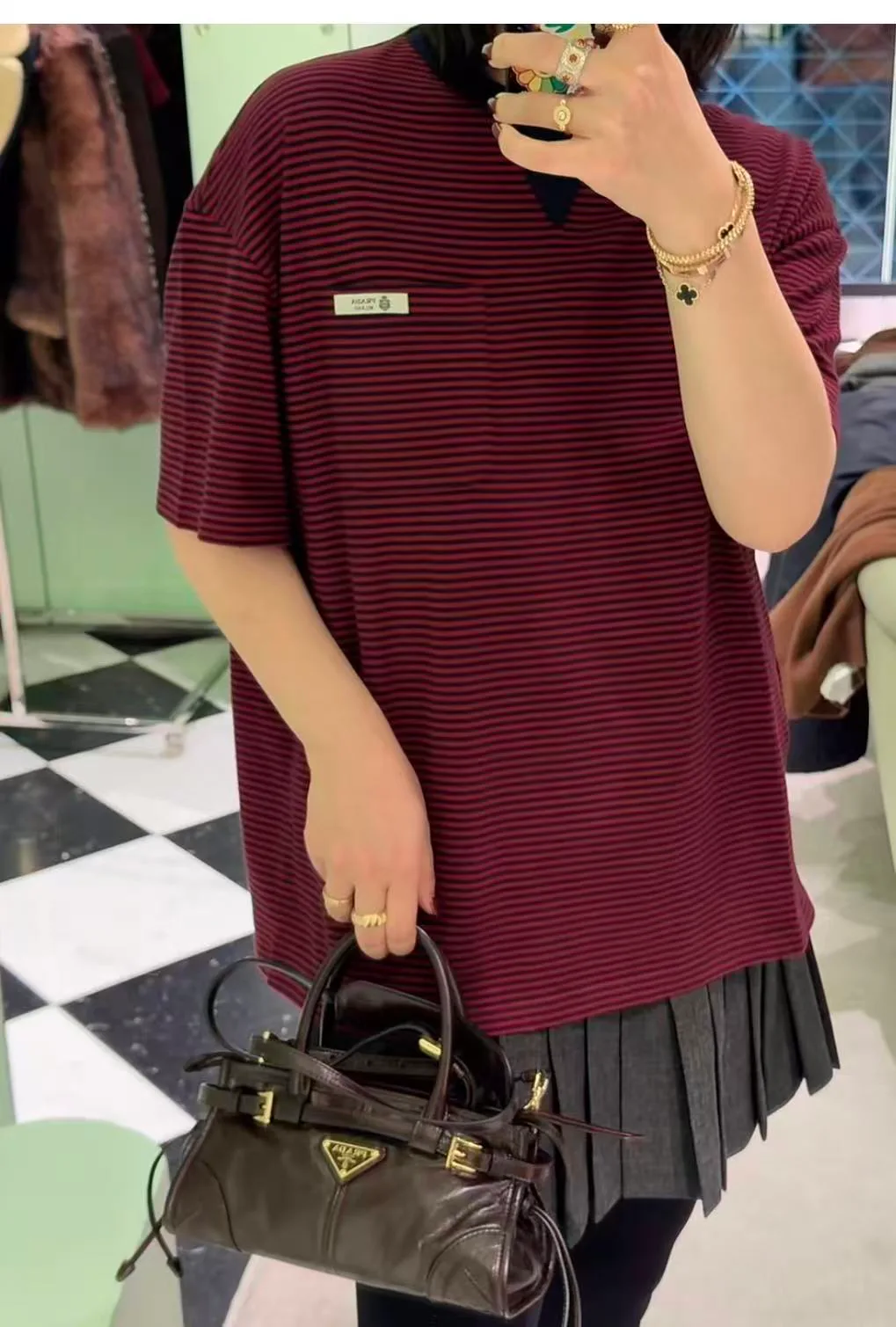 Футболки Женские Prada 5067812