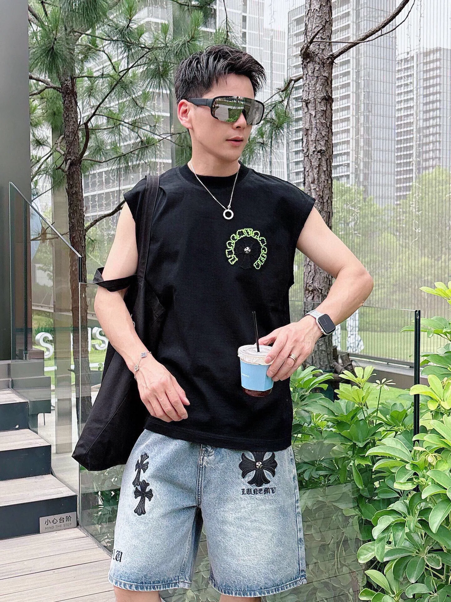 Футболки Мужские Chrome Hearts 11646917