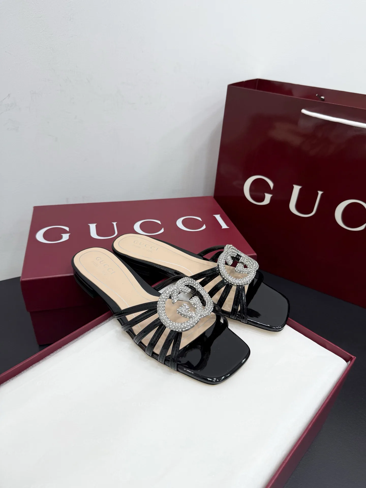 Шлепанцы Женские Gucci 457921