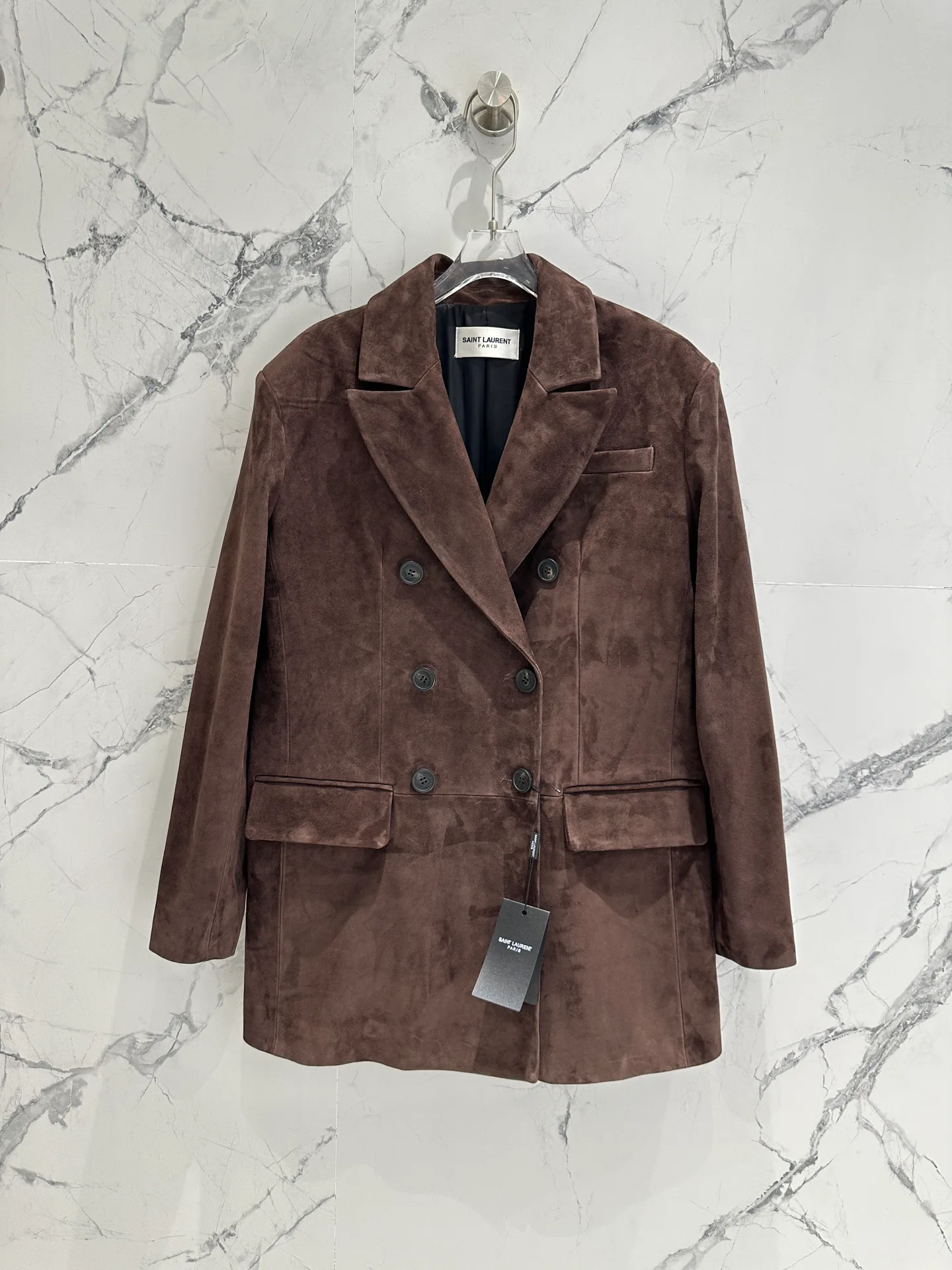 Кожаные Куртки И Дублёнки Женские Saint Laurent 12717880