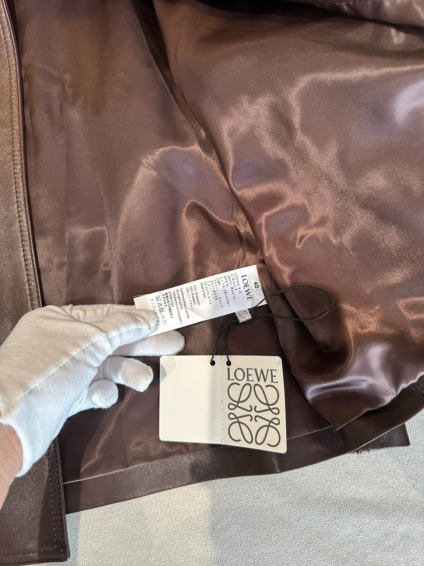 Кожаные Куртки И Дублёнки Женские Loewe 10817717