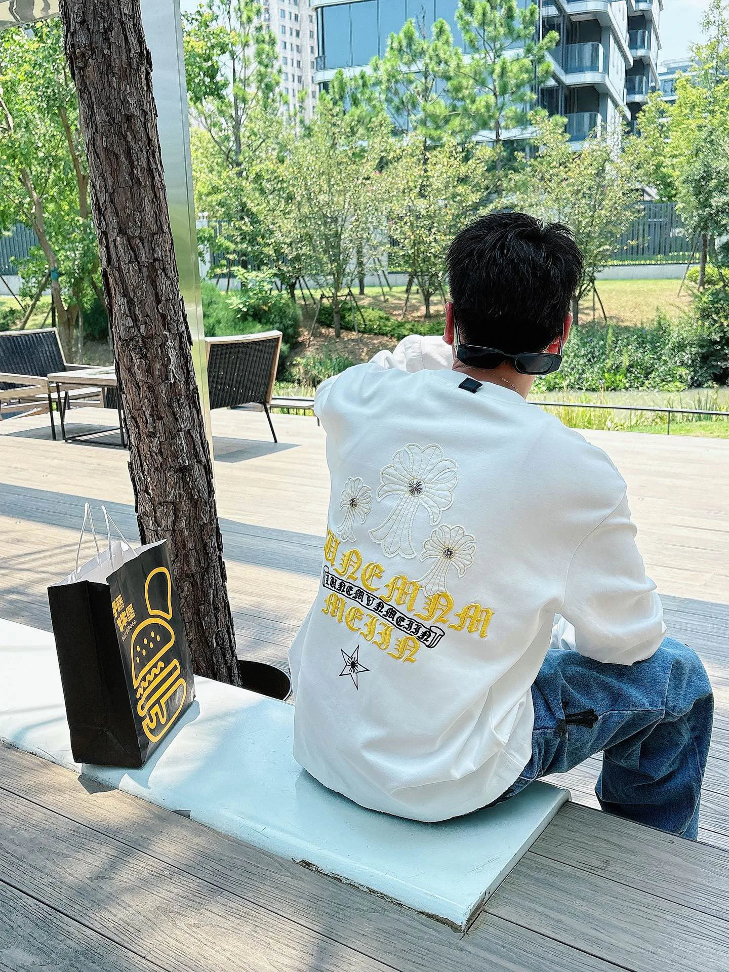 Лонгсливы Мужские Chrome Hearts 1274500