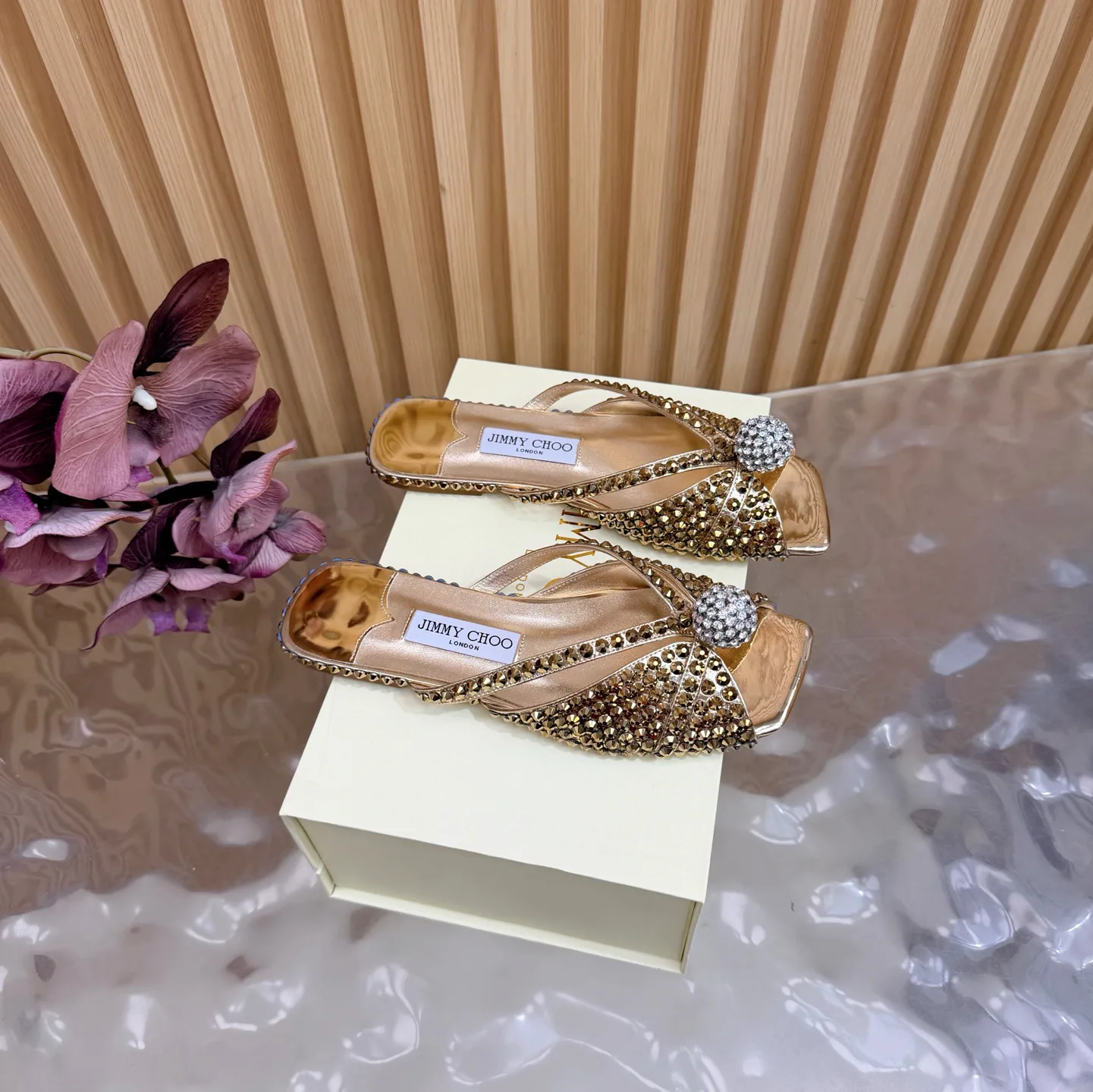 Шлепанцы Женские Jimmy Choo 629225