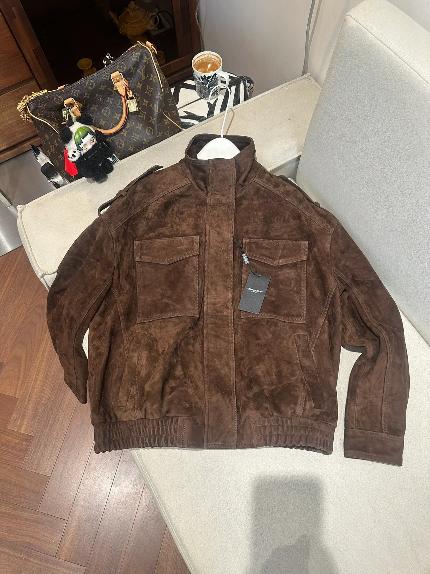 Кожаные Куртки И Дублёнки Женские Saint Laurent 11735644