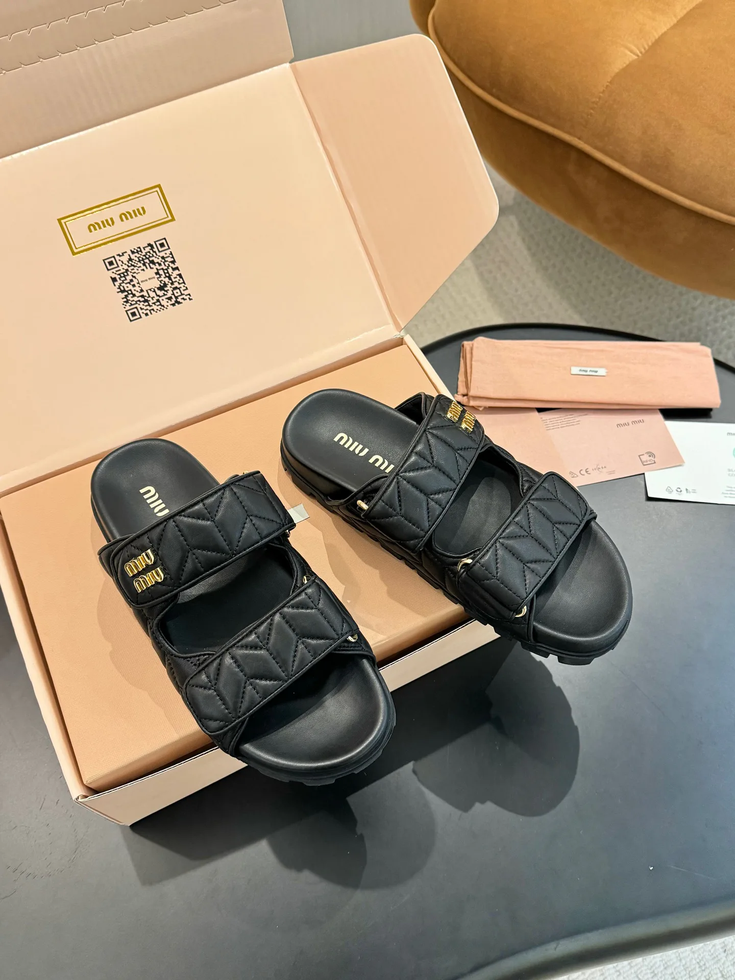 Шлепанцы Женские Miu Miu 34789