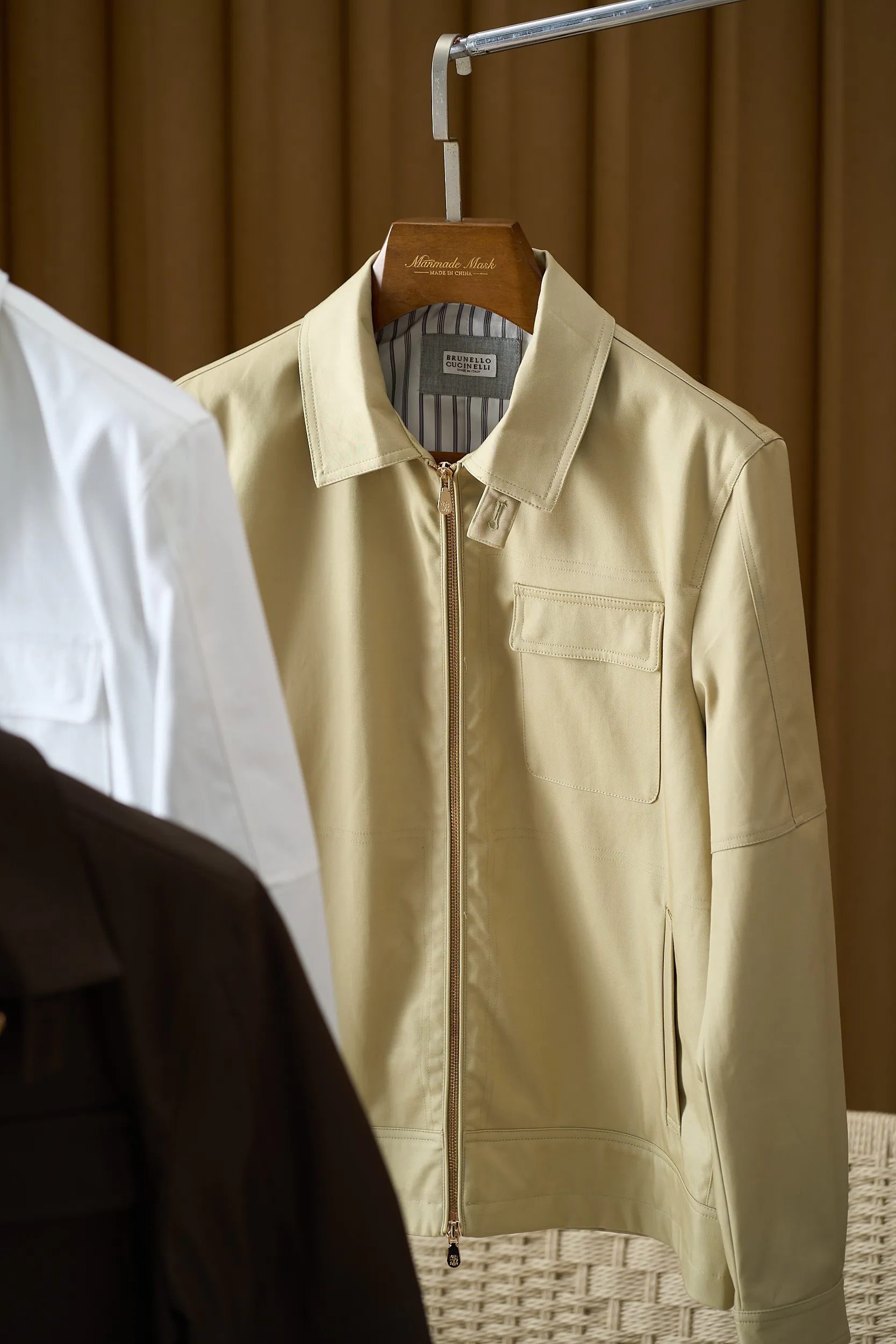 Куртки И Пуховики Мужские Brunello Cucinelli 557928