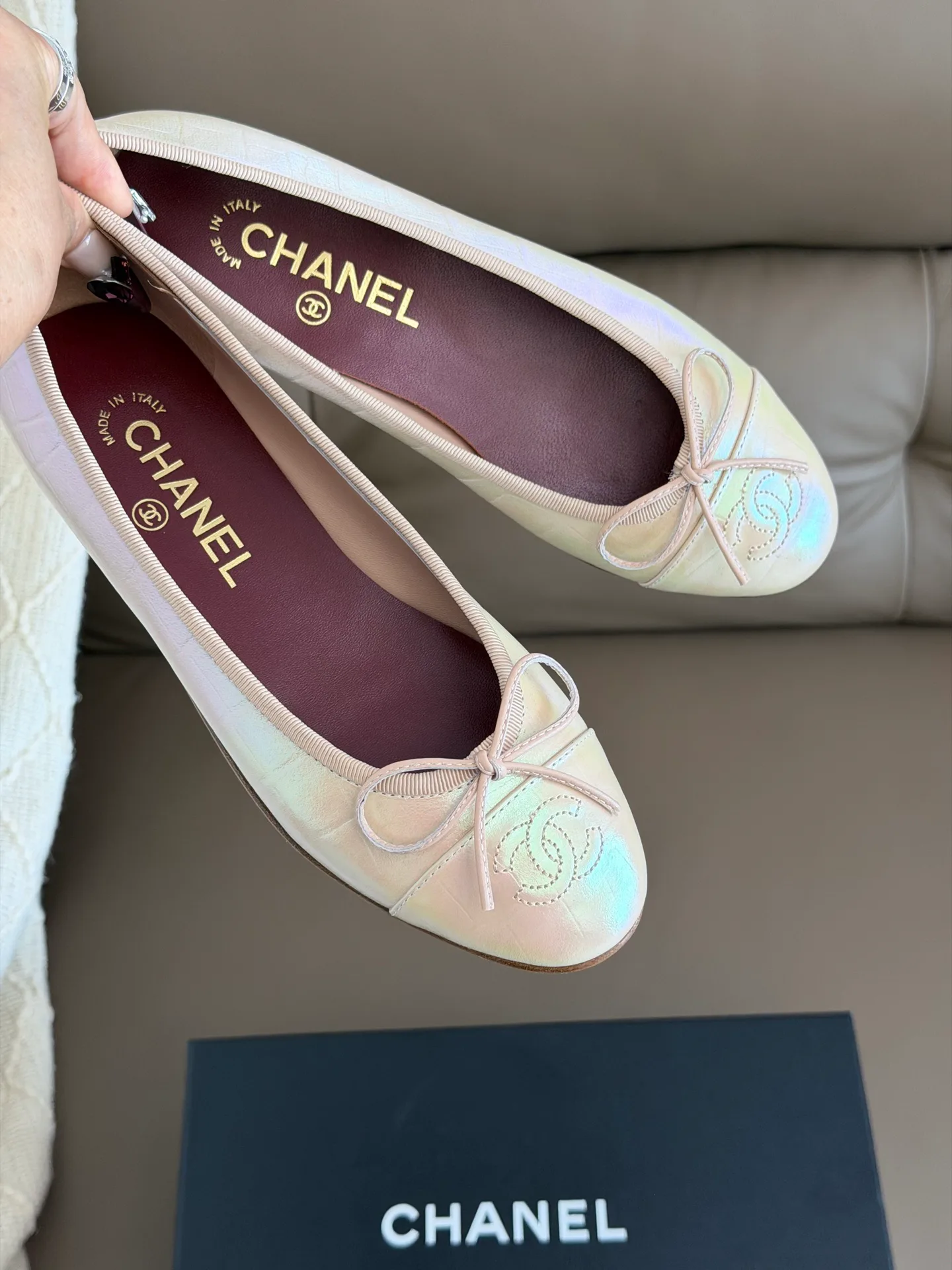 Балетки Женские Chanel 19766306