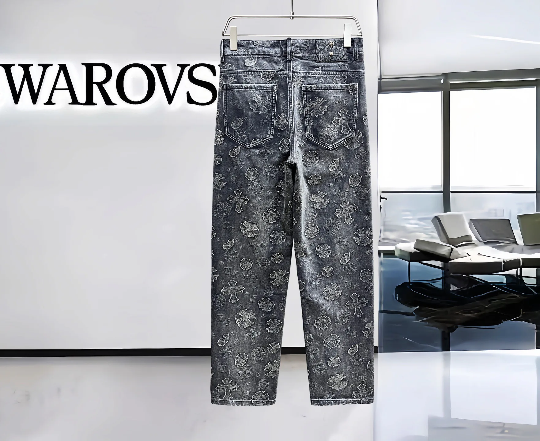 Джинсы Мужские Chrome Hearts 9175074