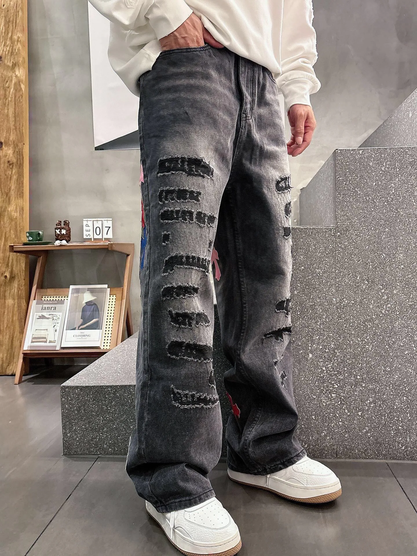Джинсы Женские Chrome Hearts 11701402