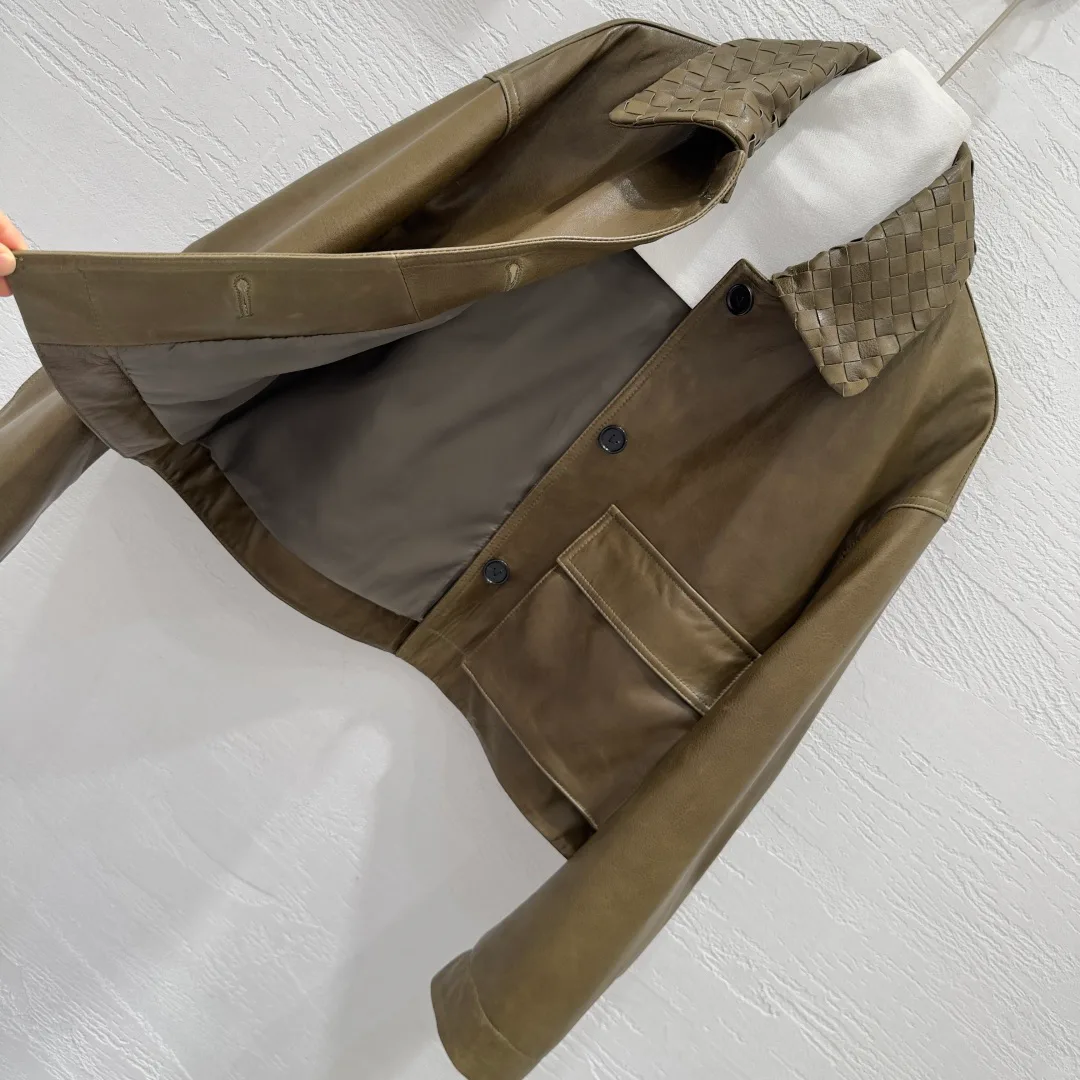 Кожаные Куртки И Дублёнки Женские Bottega Veneta 5413774