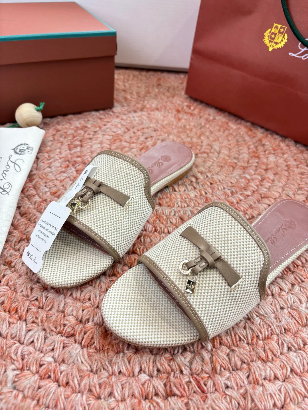 Шлепанцы Женские Loro Piana 11745825