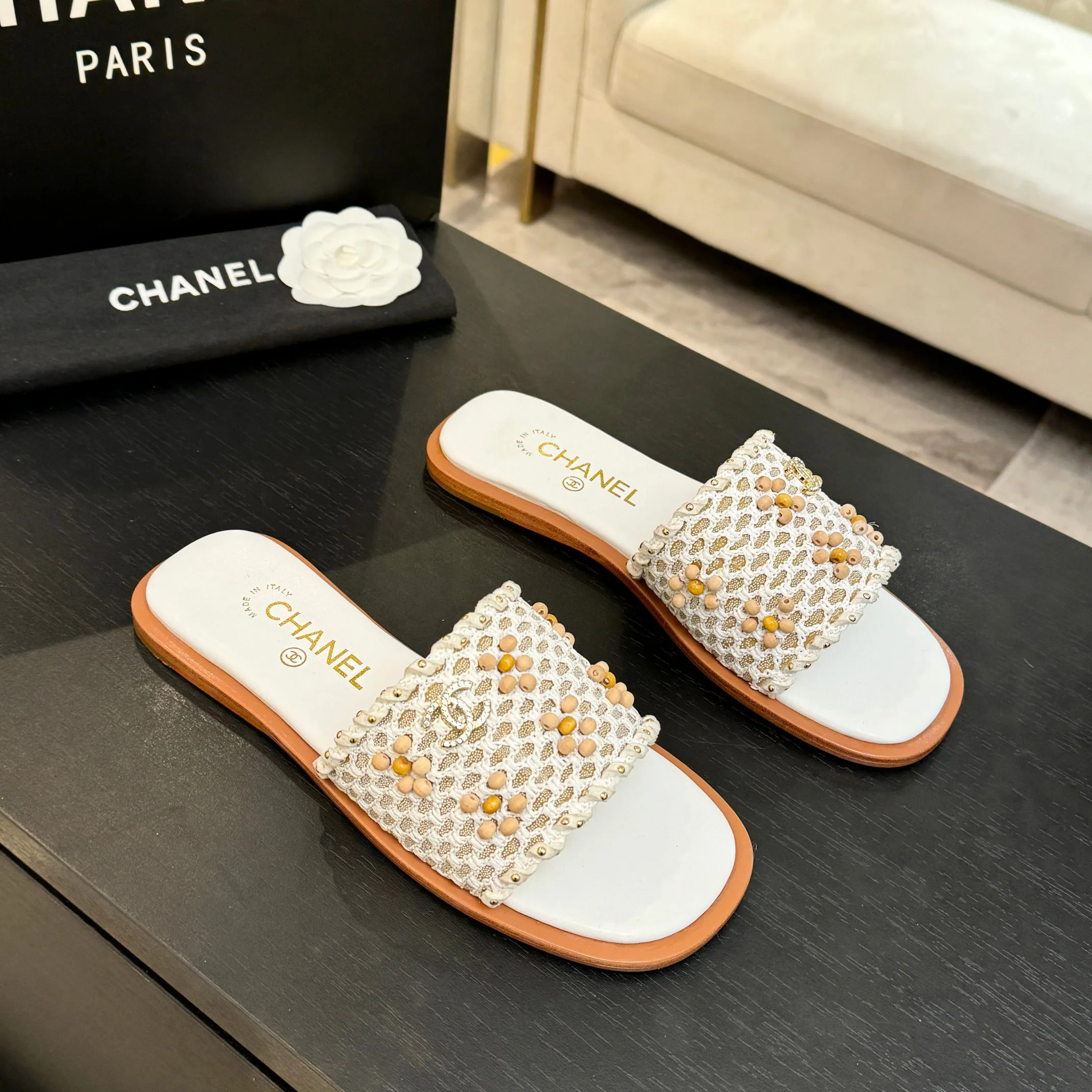 Шлепанцы Женские Chanel 10611362