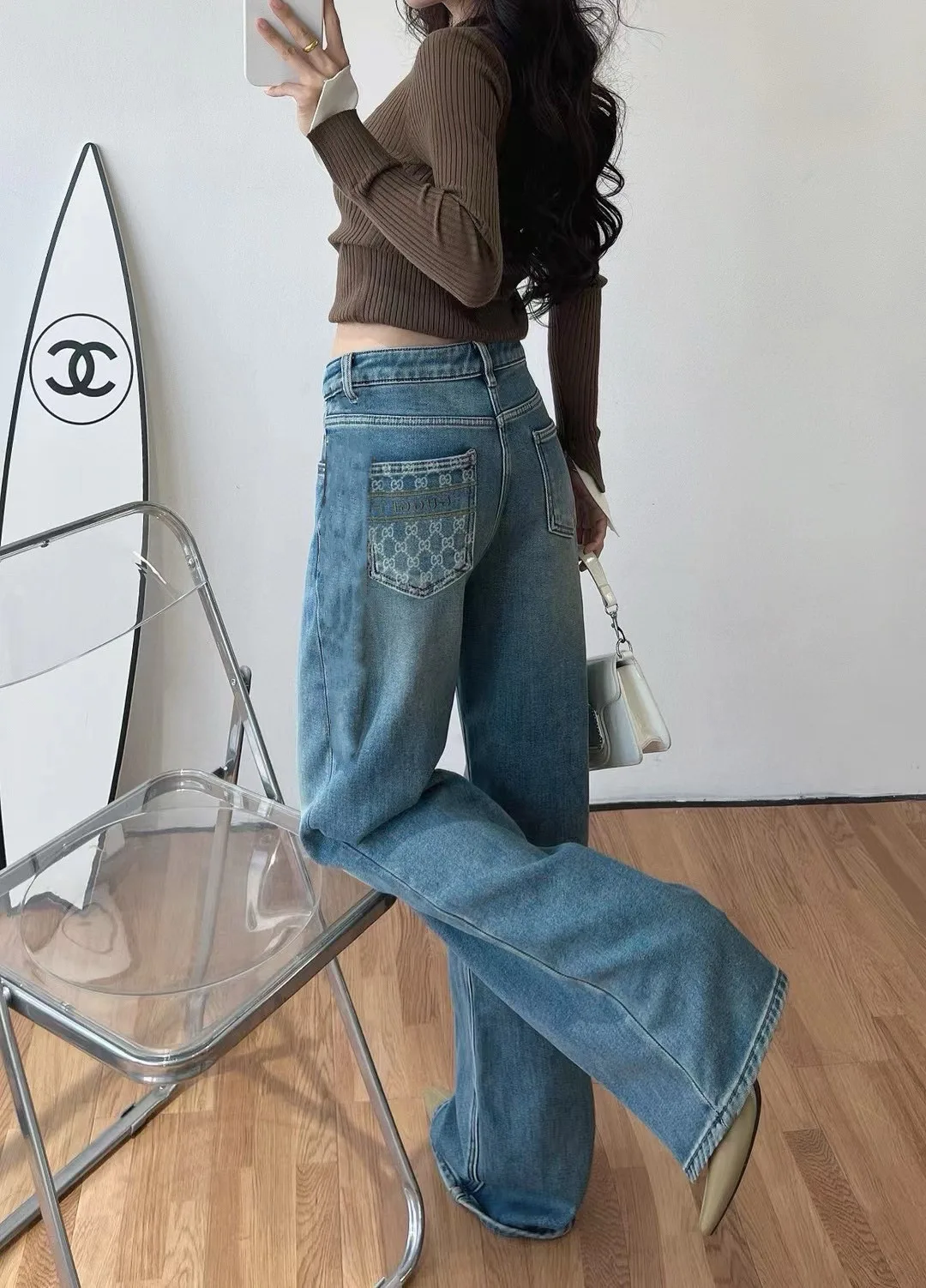 Джинсы Женские Gucci 7766