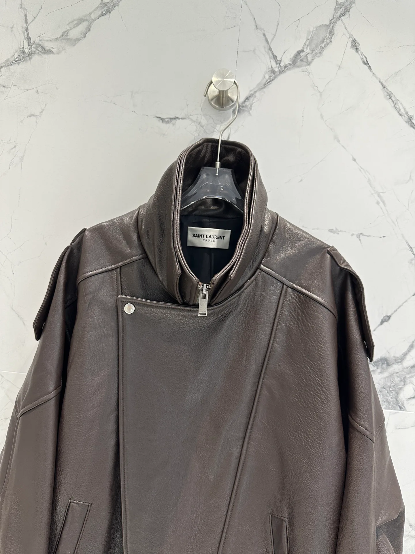 Кожаные Куртки И Дублёнки Женские Saint Laurent 11484161