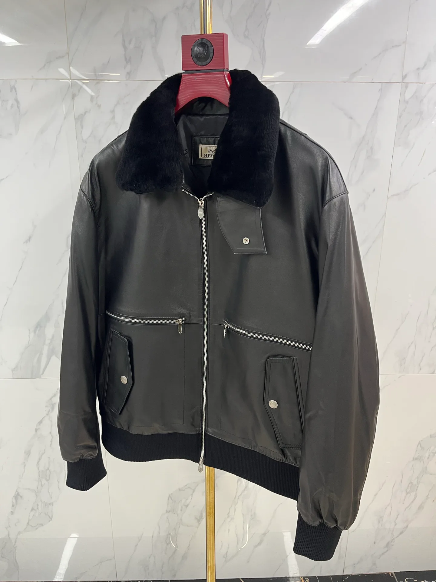 Кожаные Куртки И Дублёнки Мужские Hermes 790134