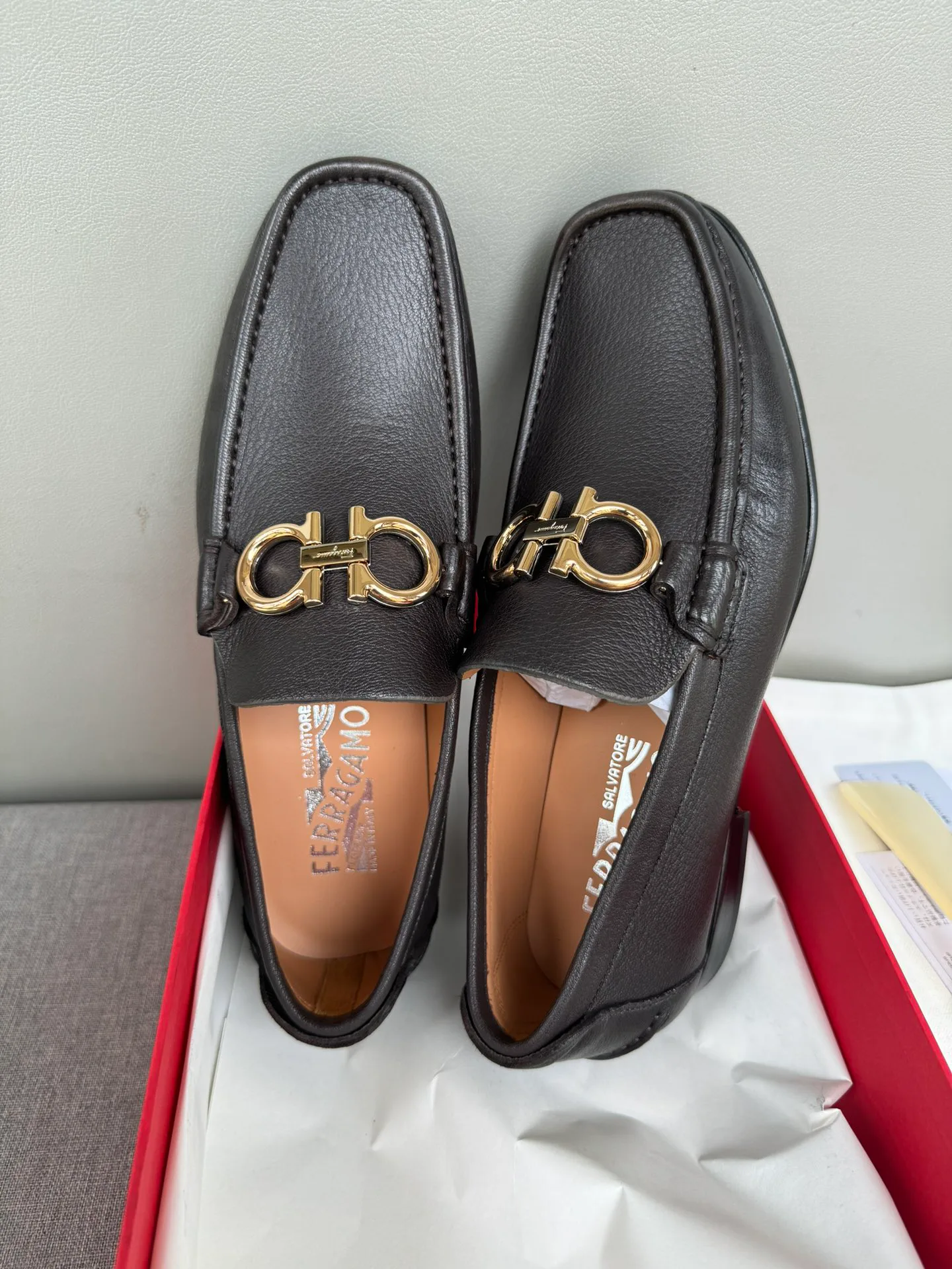 Лоферы Мужские Salvatore Ferragamo 460185