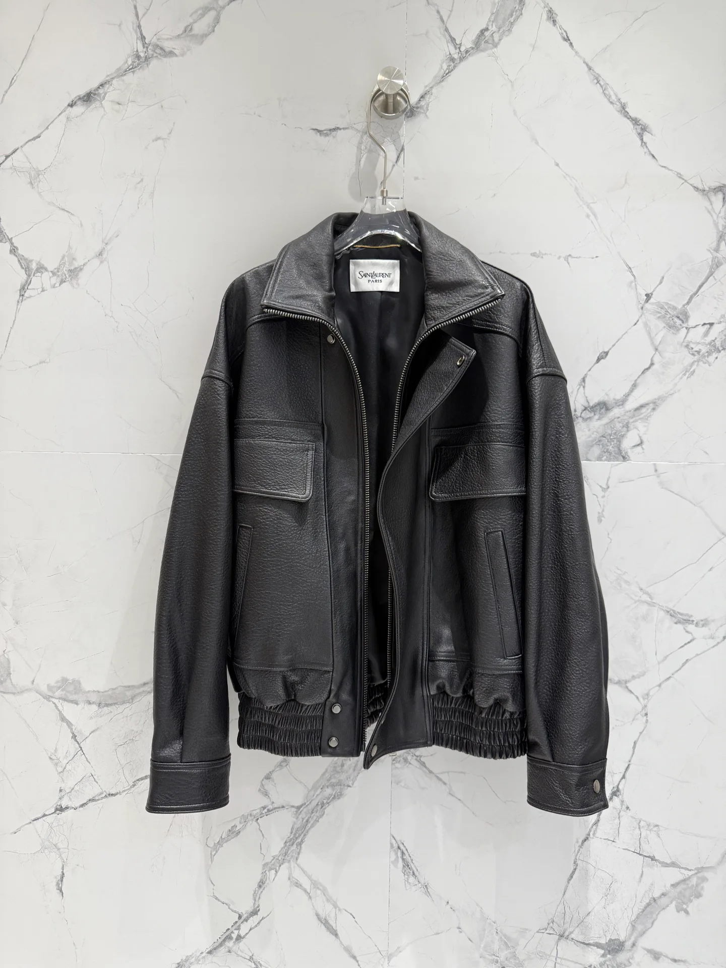 Кожаные Куртки И Дублёнки Женские Saint Laurent 18151074