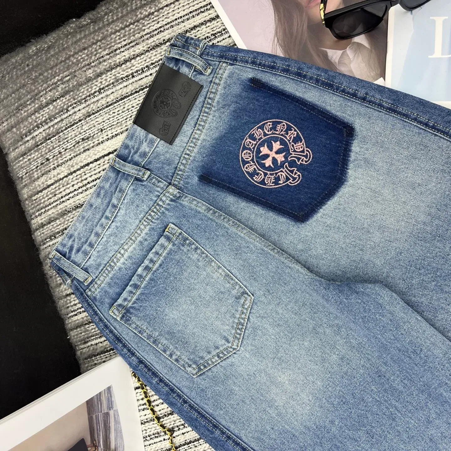 Джинсы Женские Chrome Hearts 1760535