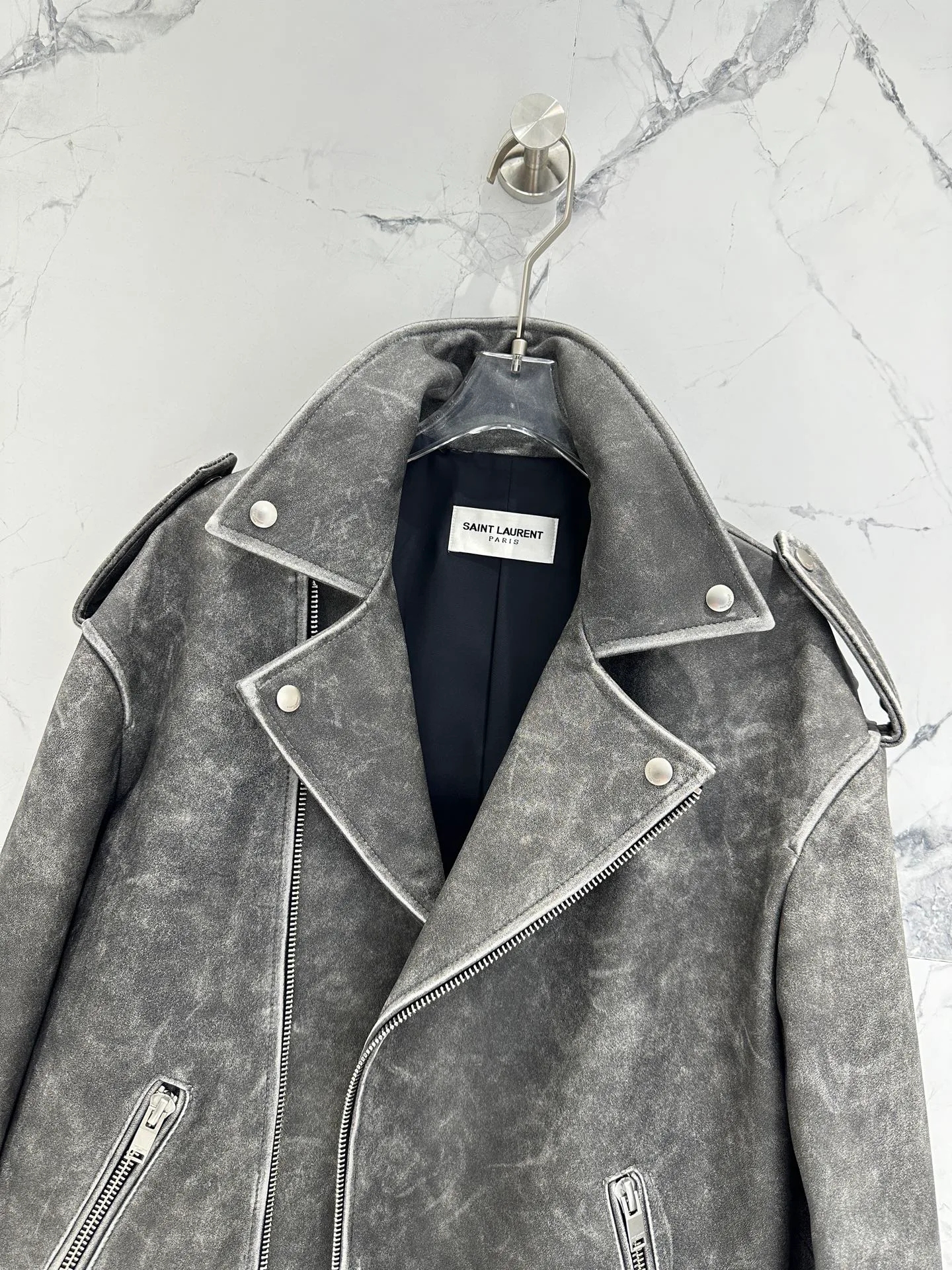 Кожаные Куртки И Дублёнки Женские Saint Laurent 6537797